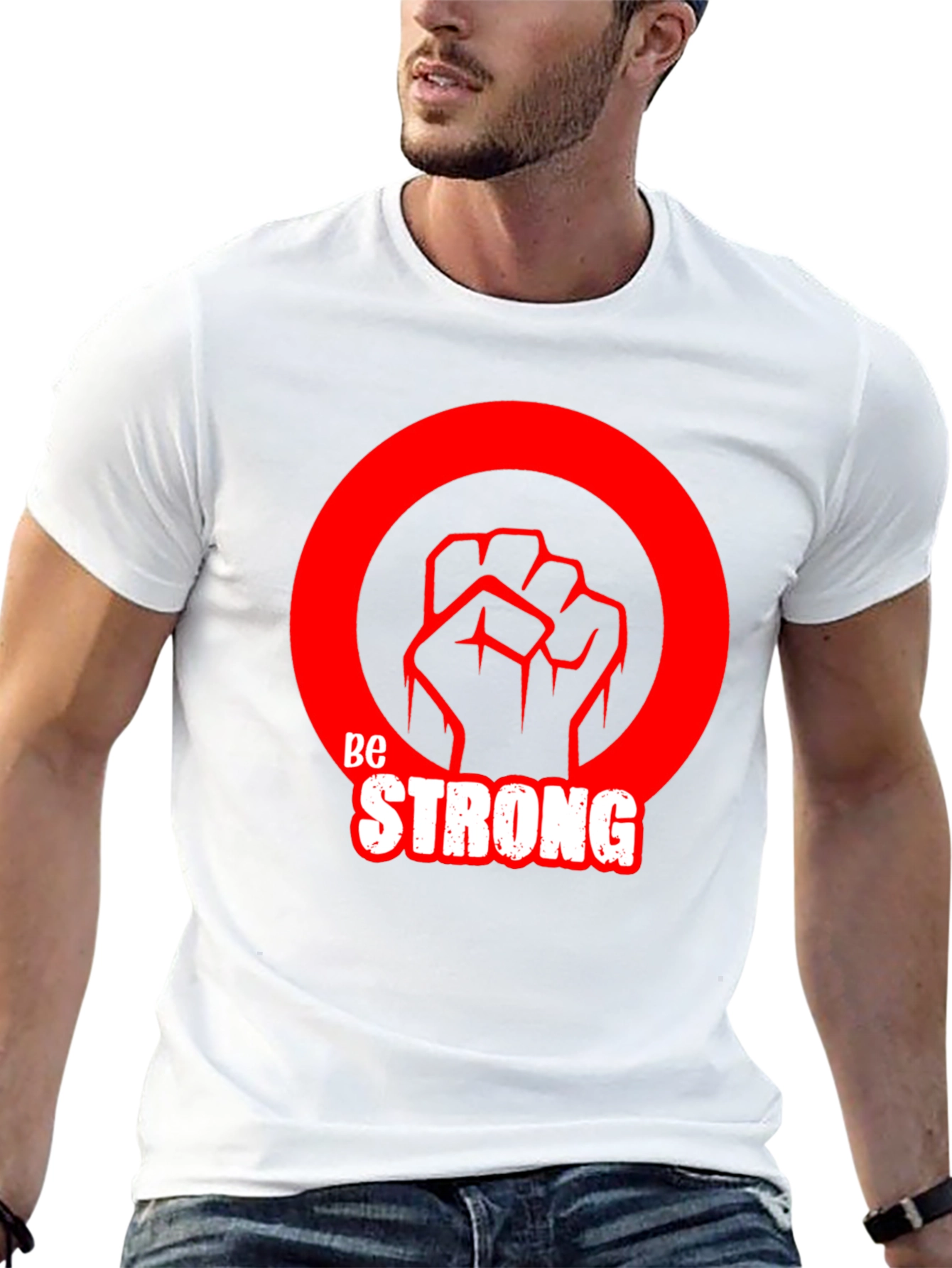 Be Strong Graphic Tee - Black