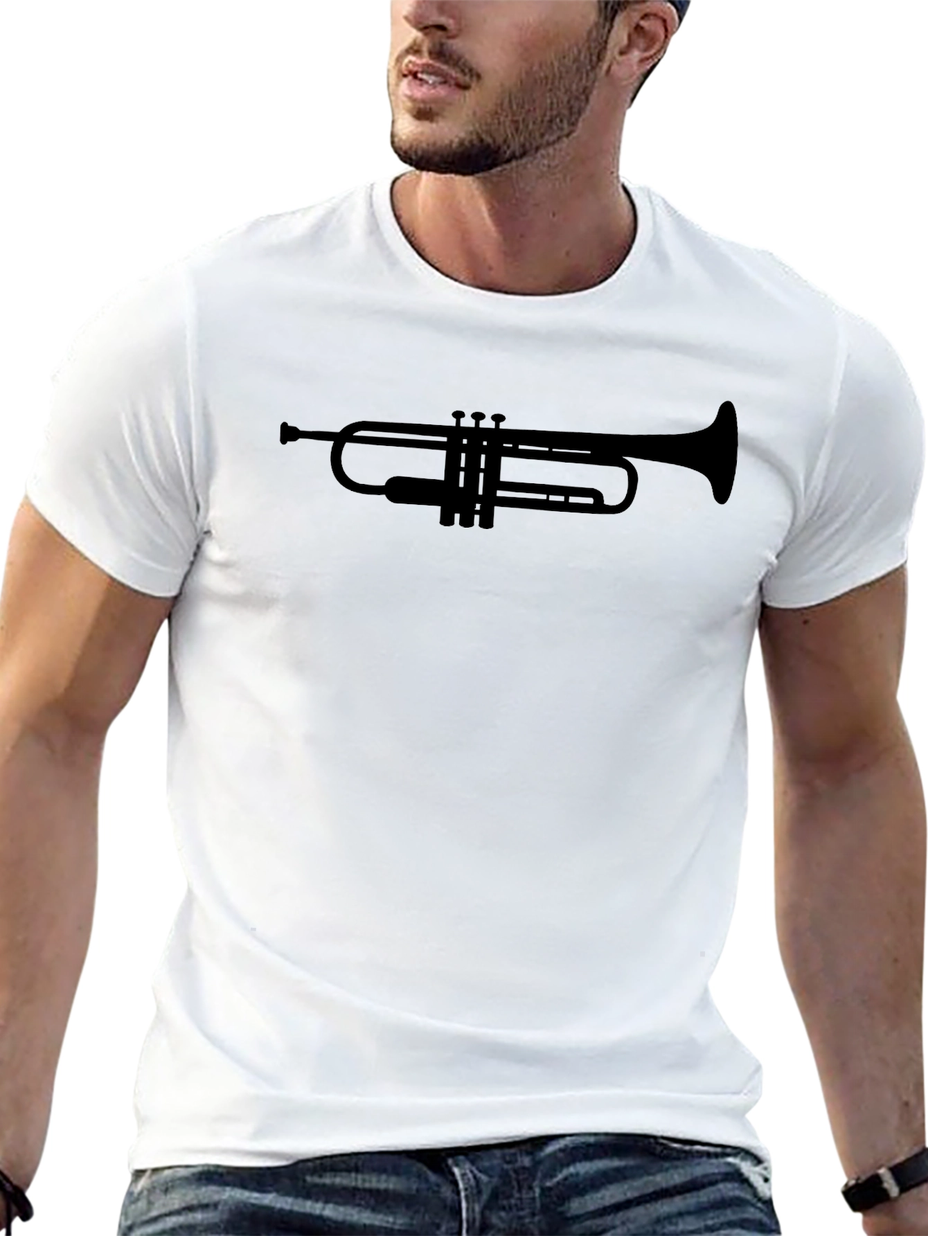 Trumpet Graphic Tee - Musician T-Shirt