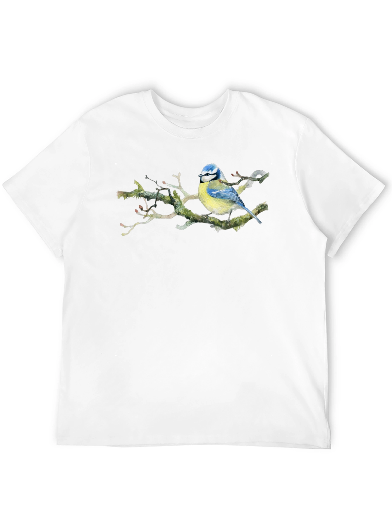 Blue Tit Bird T-Shirt - Nature Lover Tee