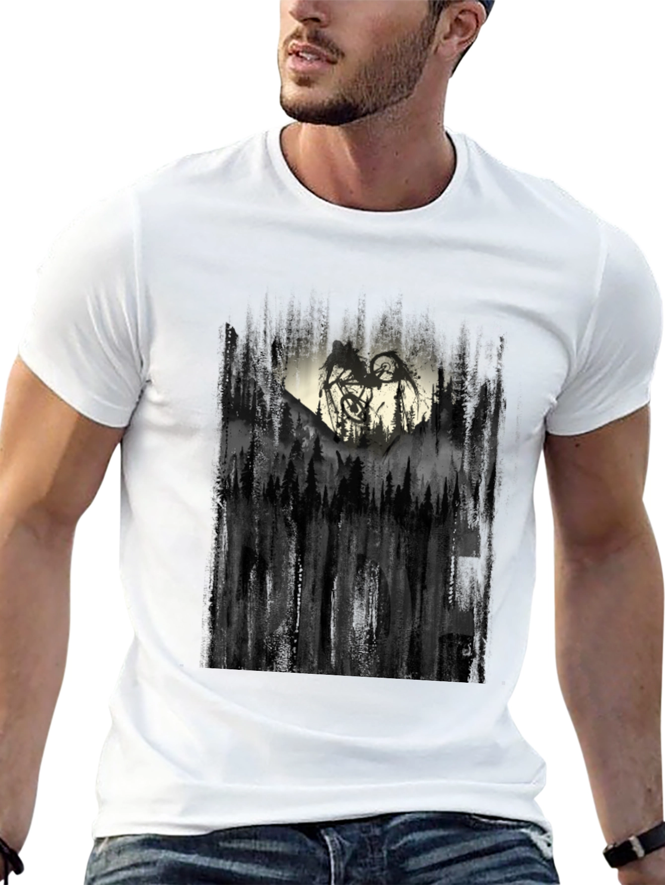 Ride Mountain Bike Graphic Tee - Black