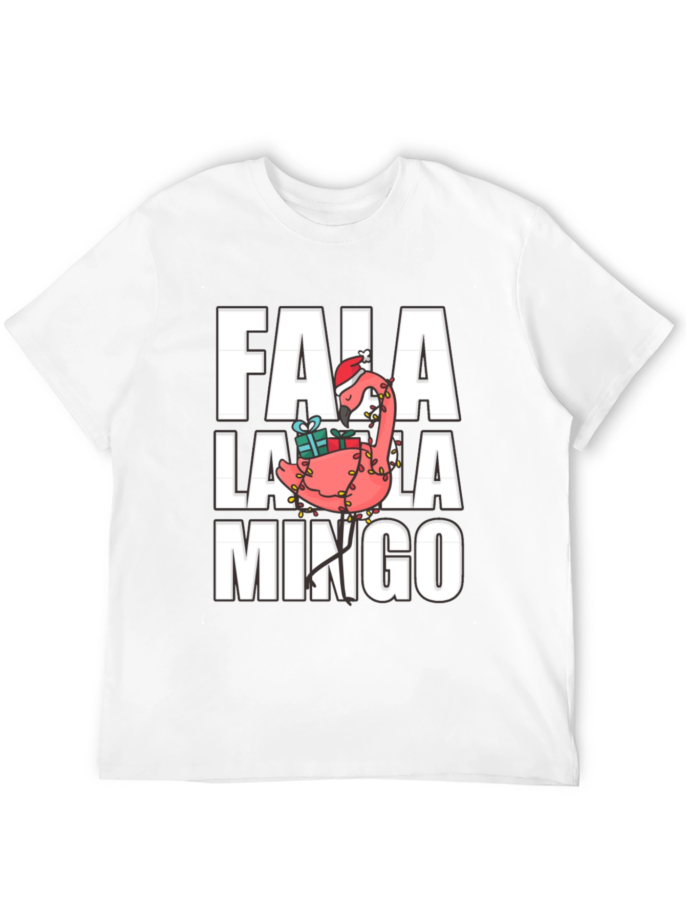 Fa La La Mingo Flamingo Holiday T-Shirt