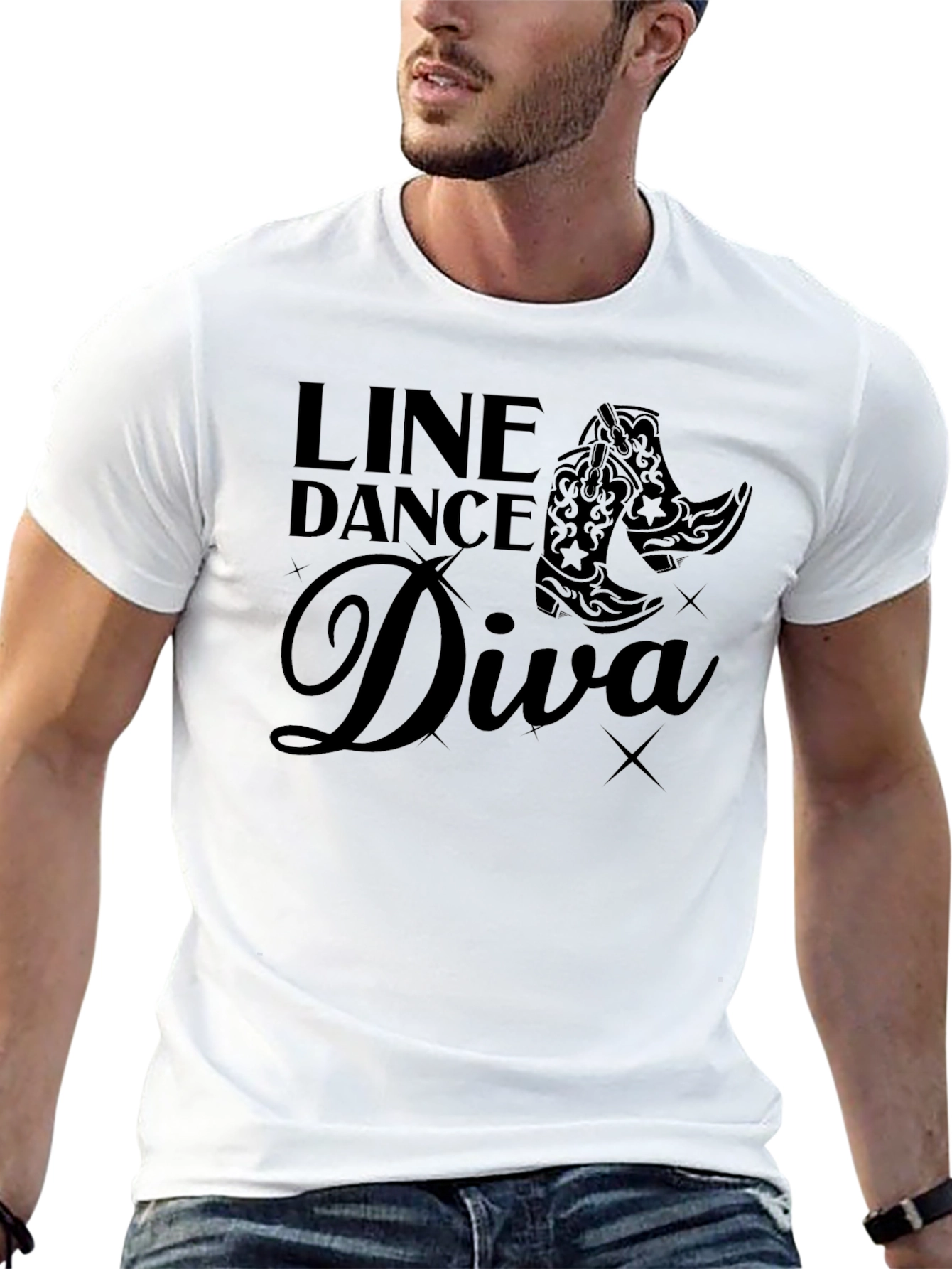 Line Dance Diva T-Shirt - Western Cowboy Boots