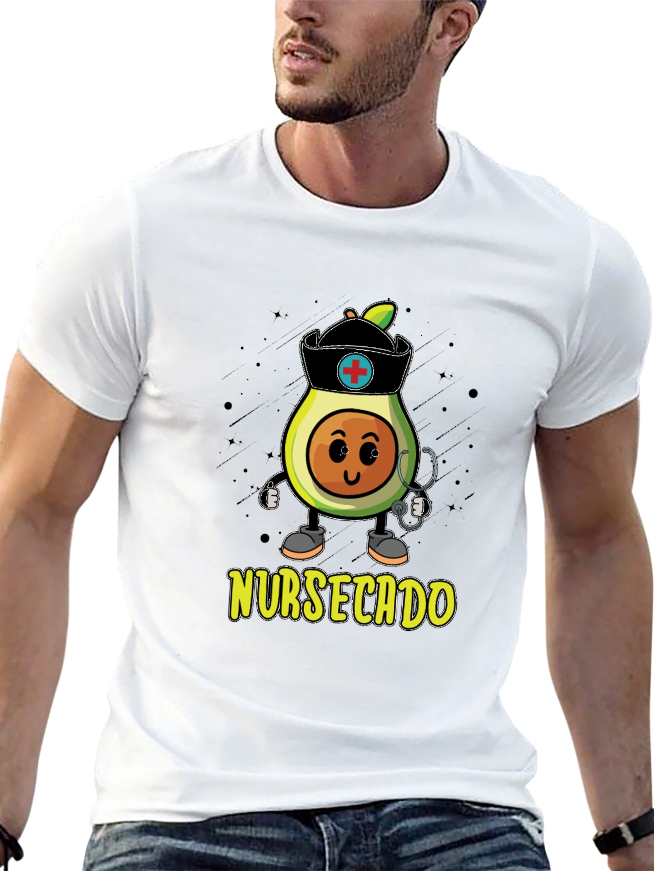 Nurse Avocado Graphic T-Shirt - Nursecado Cute Tee