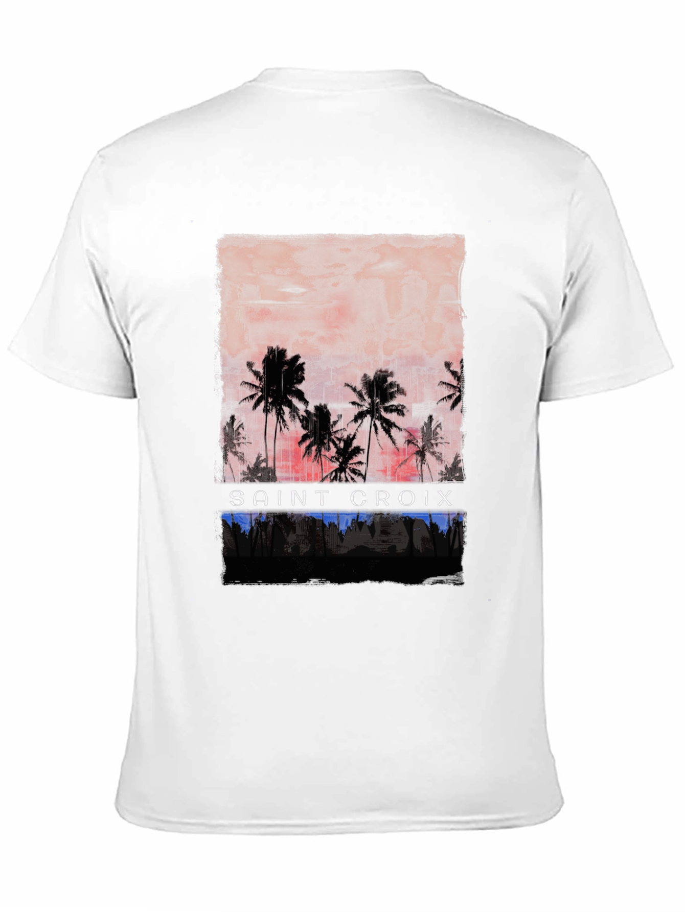 Saint Croix Palm Sunset Graphic Tee