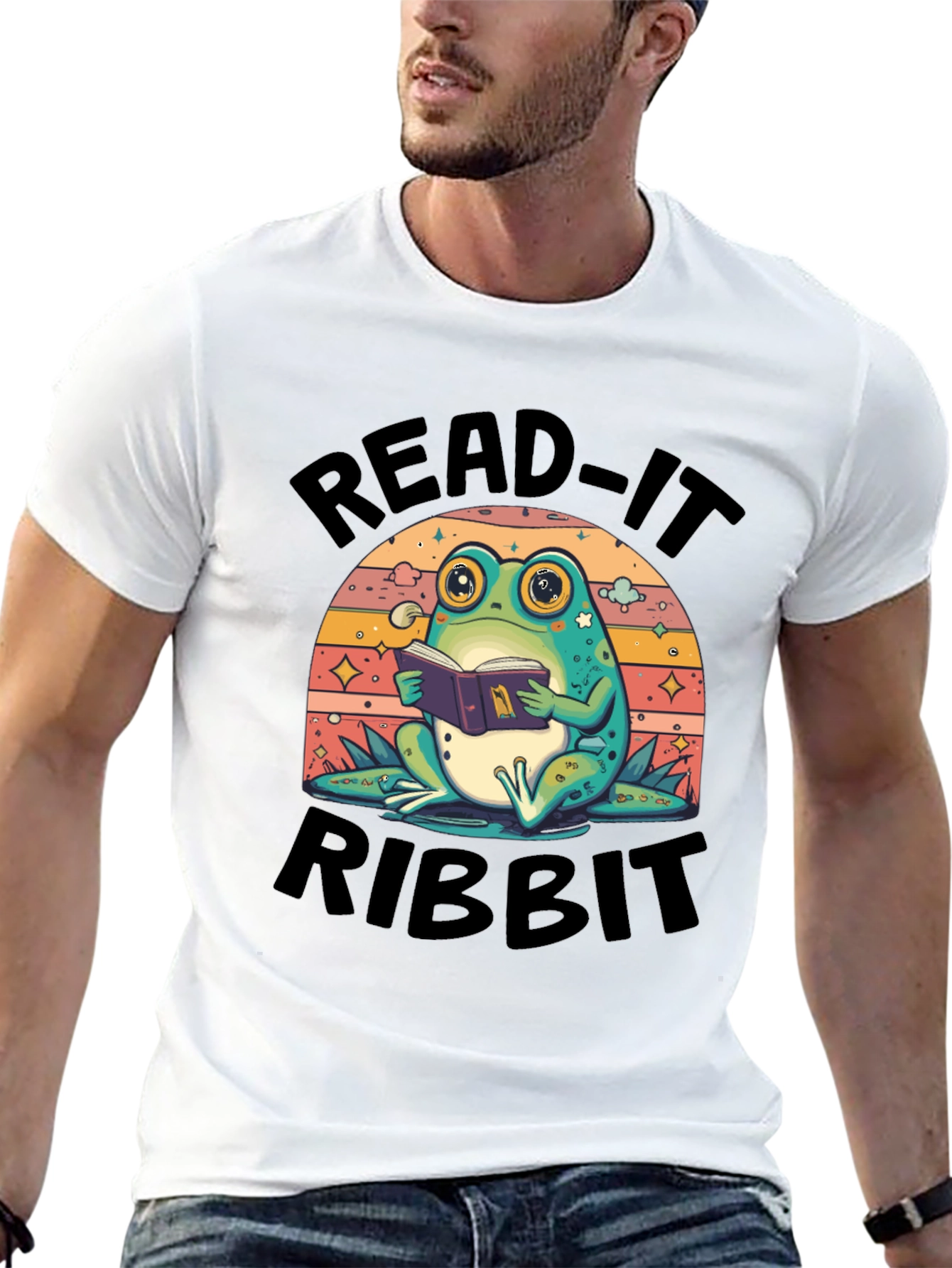 Read-It Ribbit Frog T-Shirt - Book Lover Tee