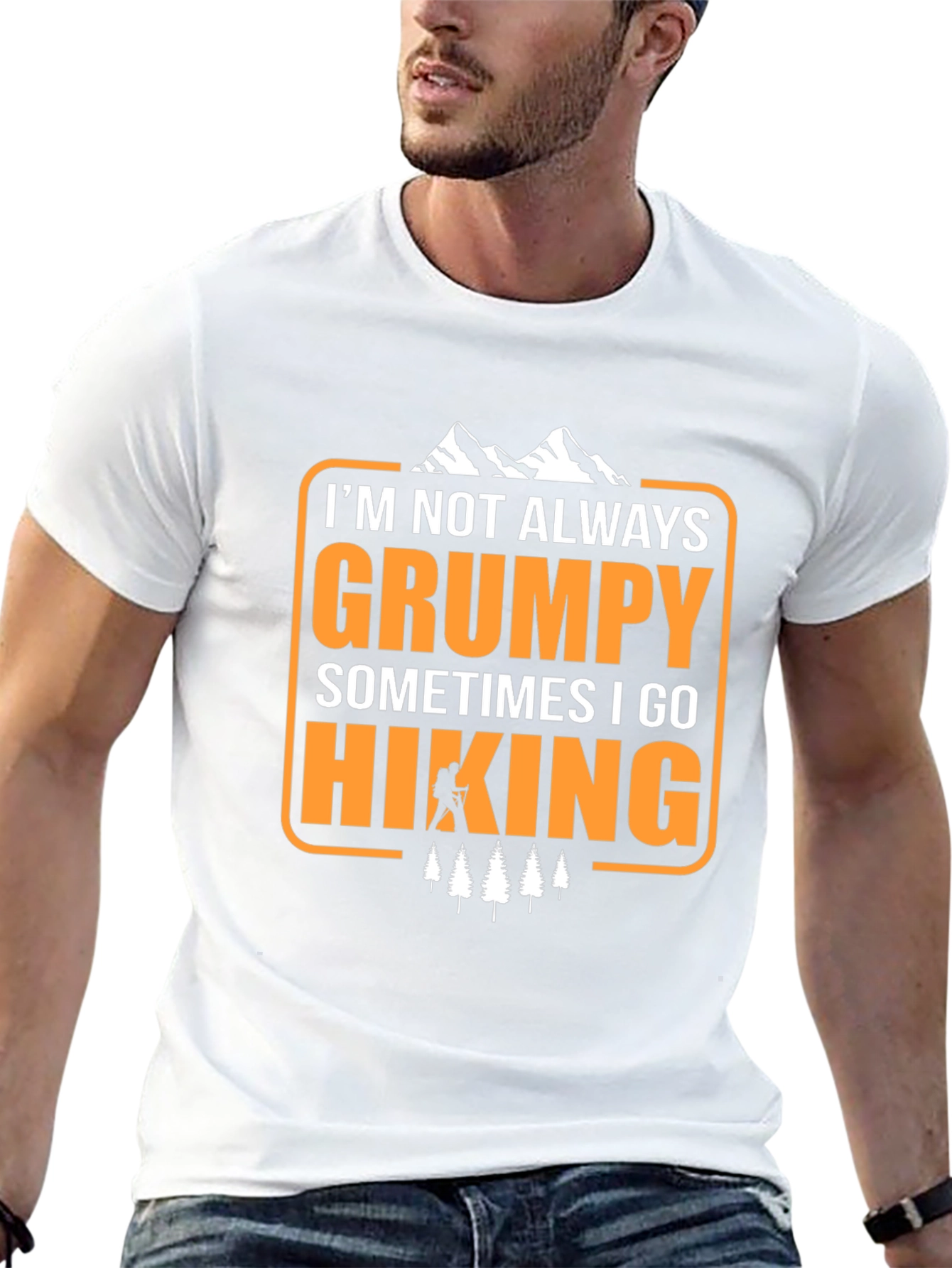 Grumpy Hiking T-Shirt - Funny Outdoor Adventure Tee