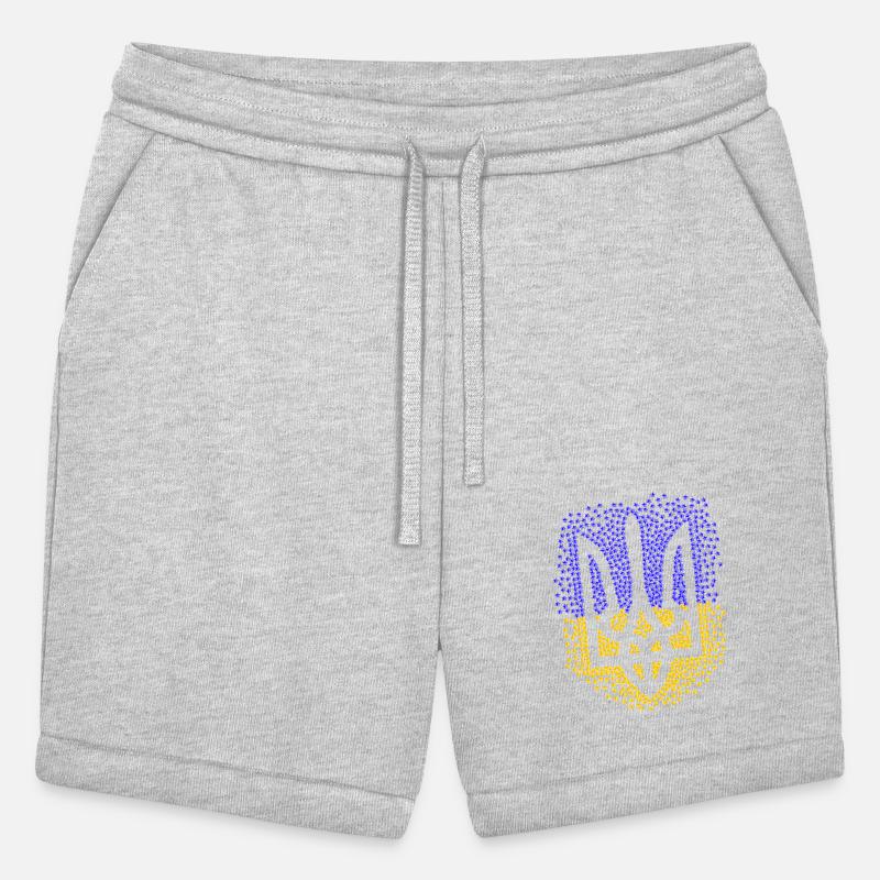 Ukrainian trident tryzub with scattering stars