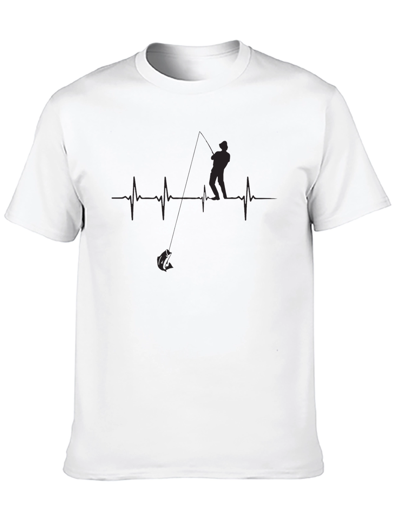 Fishing Heartbeat Graphic Tee - Angler Life