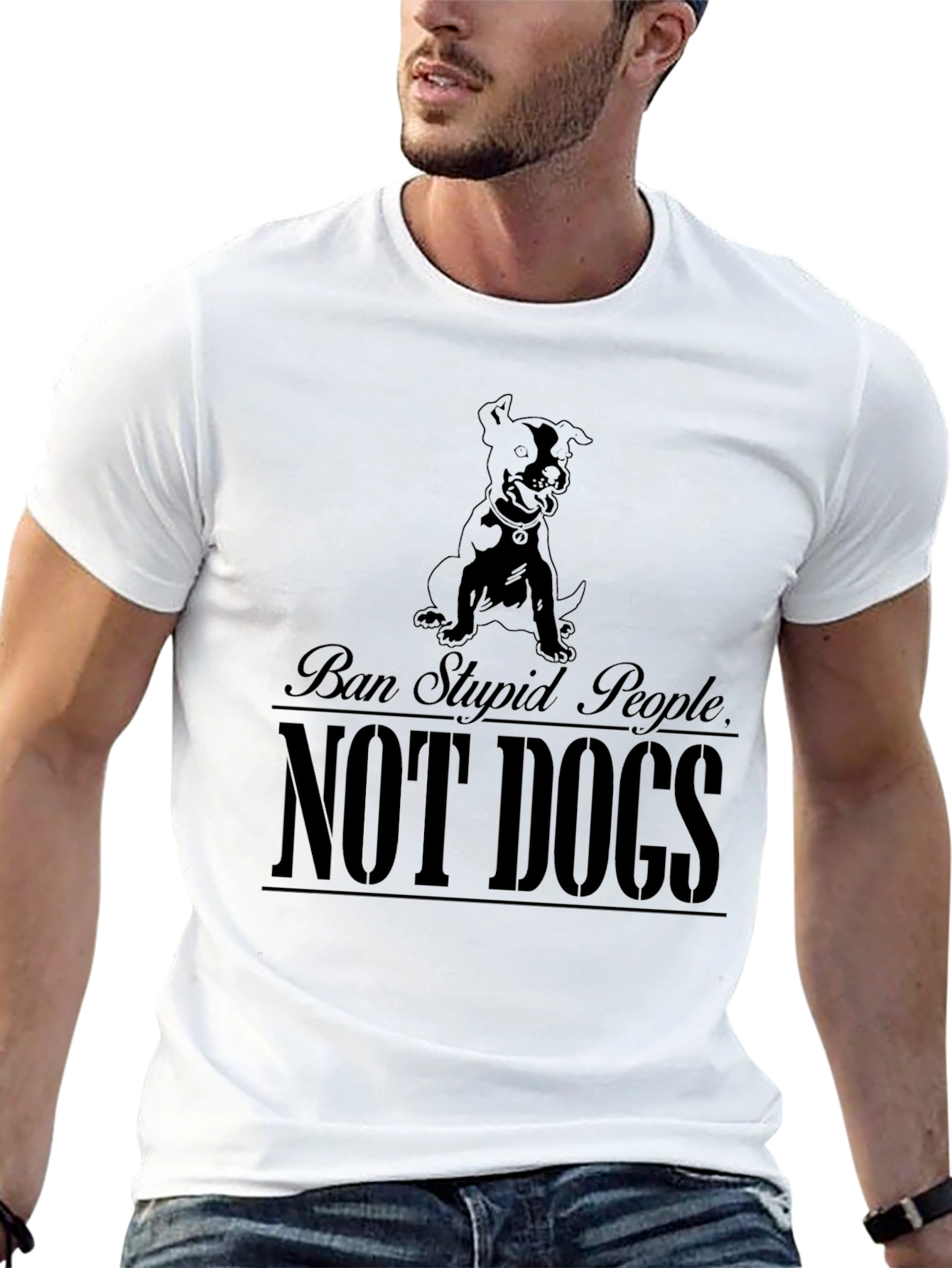 Ban Stupid People Not Dogs T-Shirt