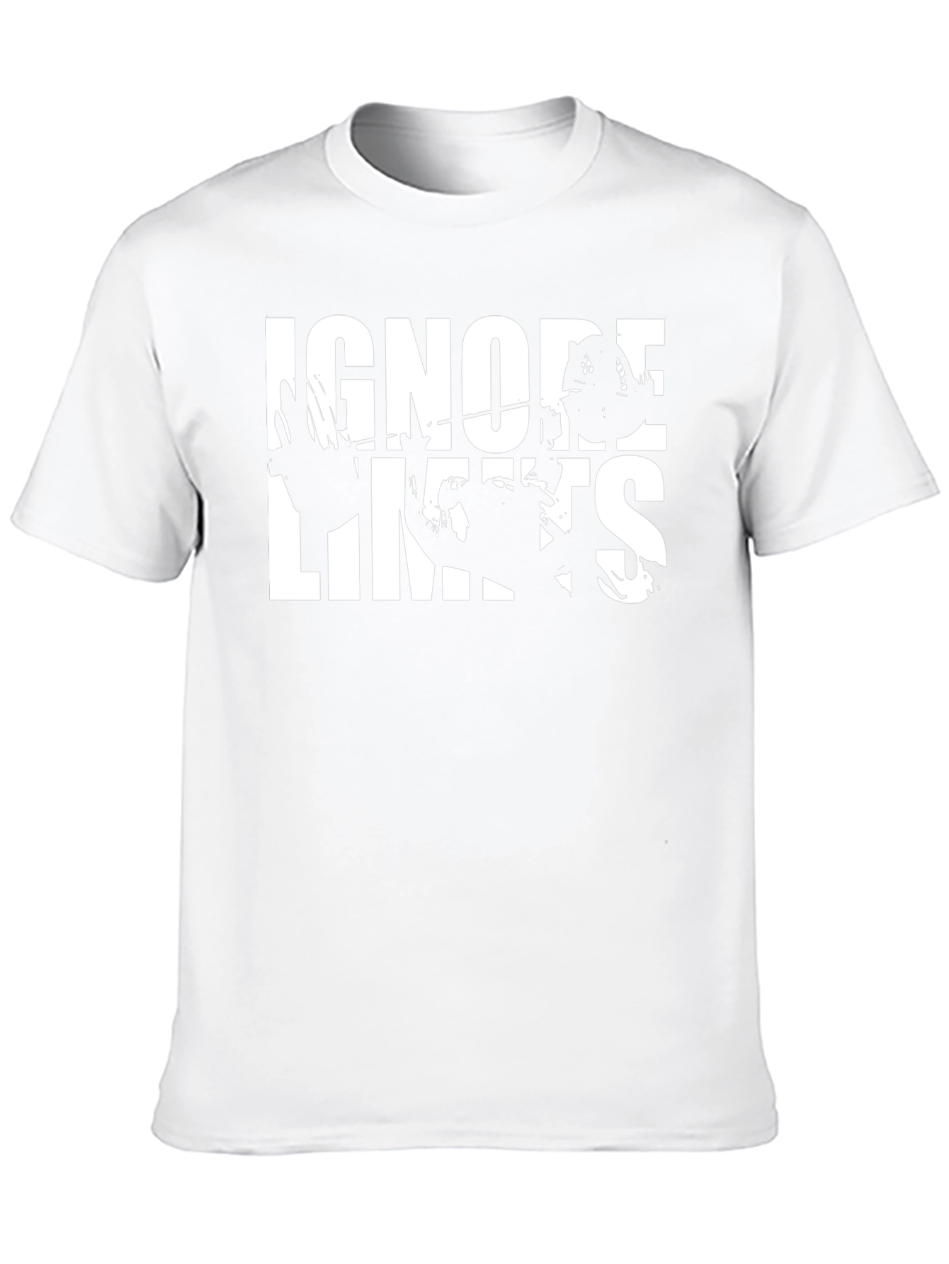 Ignore Limits Graphic Print Black T-Shirt
