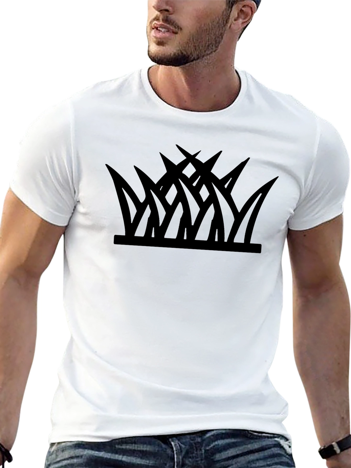 Grass Graphic Tee - Modern Style