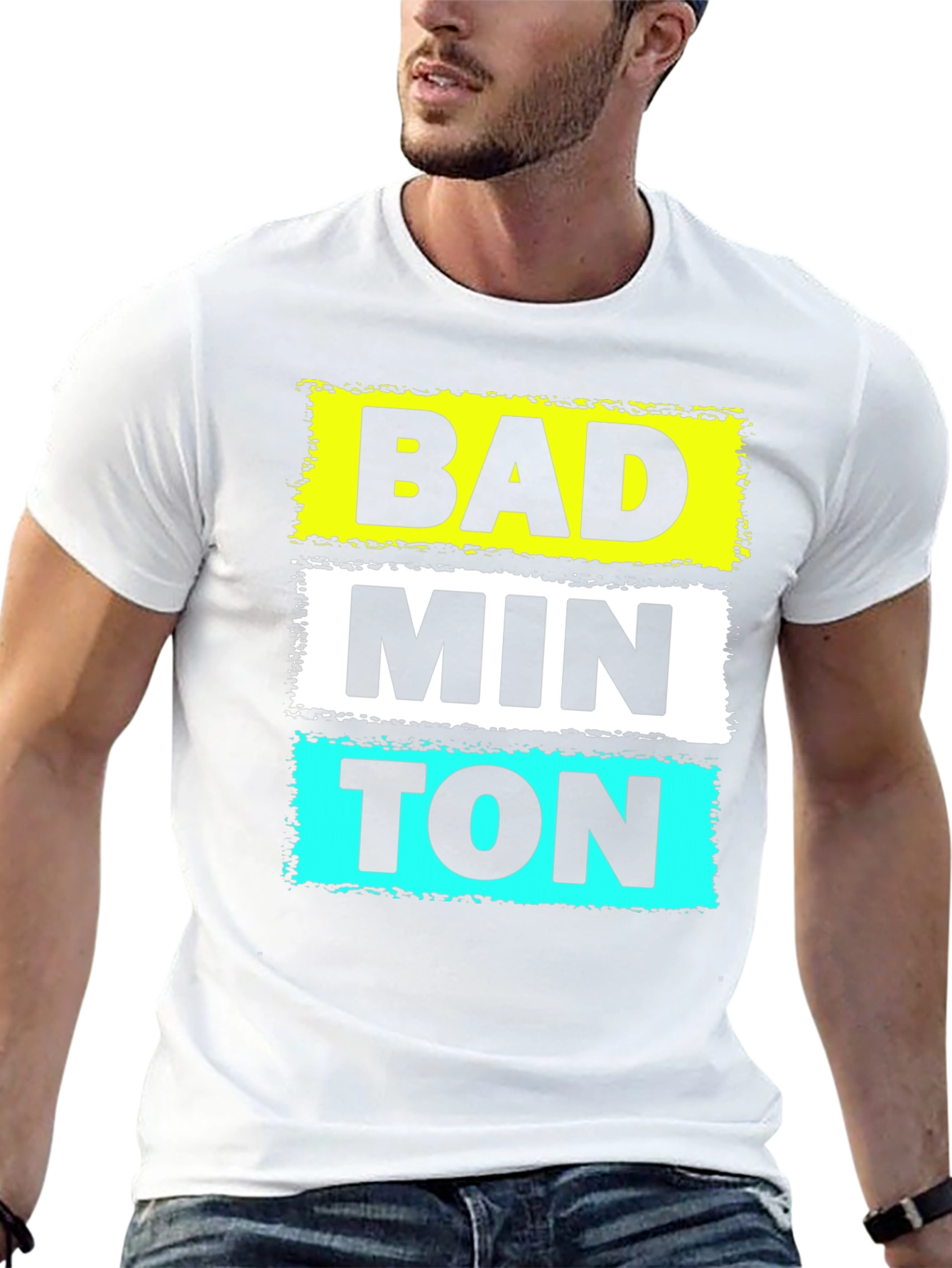 Badminton Graphic T-Shirt - Novelty Design