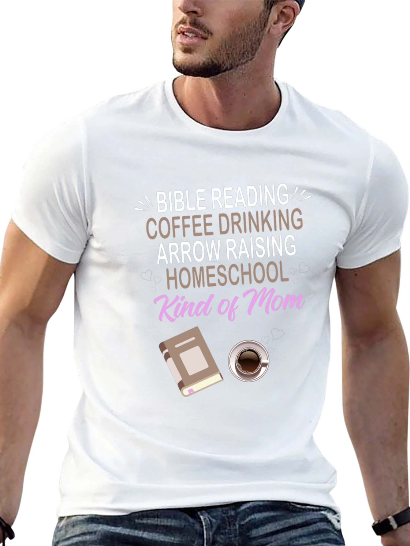 Bible Reading Coffee Homeschool Mom T-Shirt
