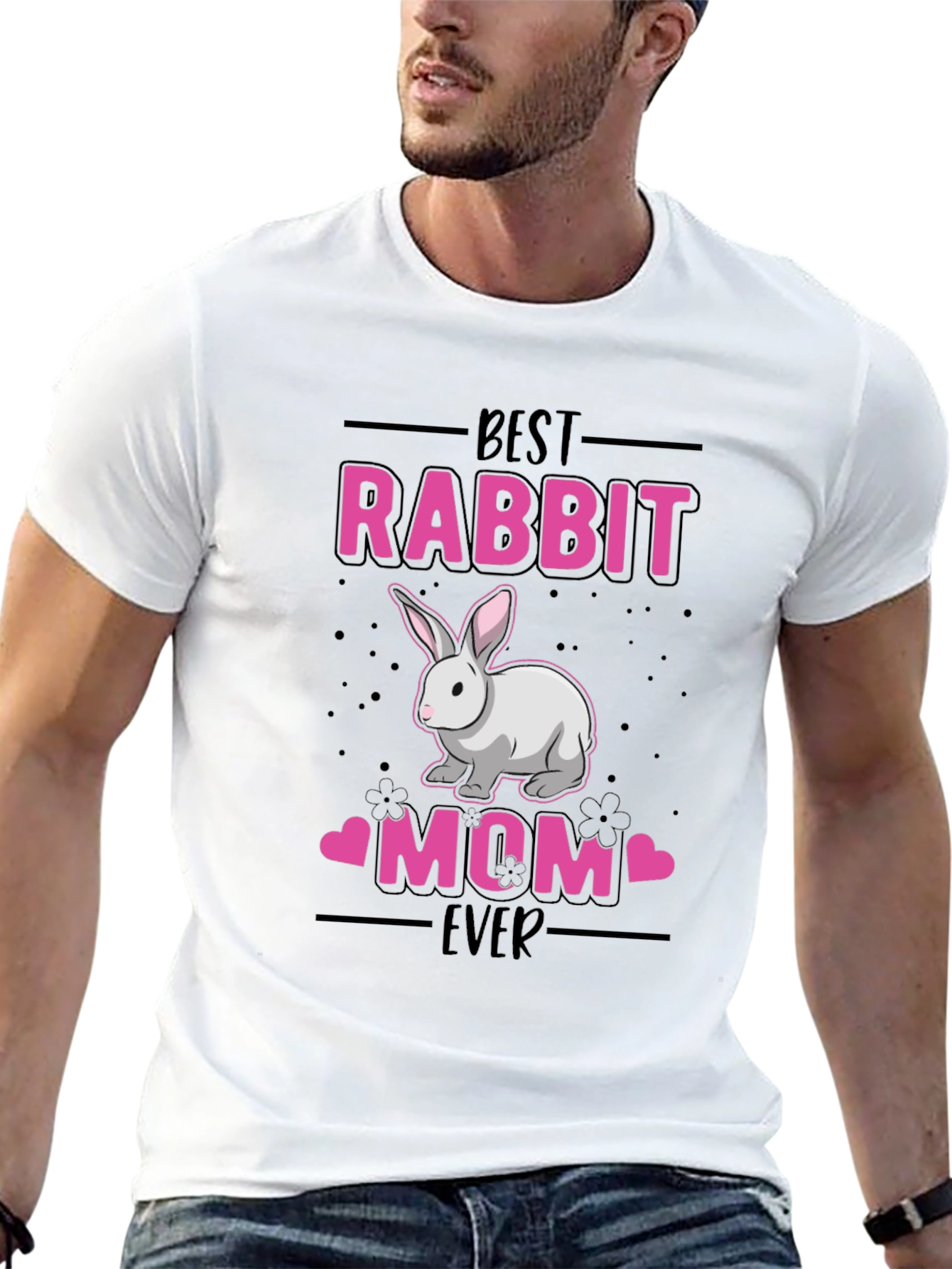 Best Rabbit Mom Ever Graphic T-Shirt