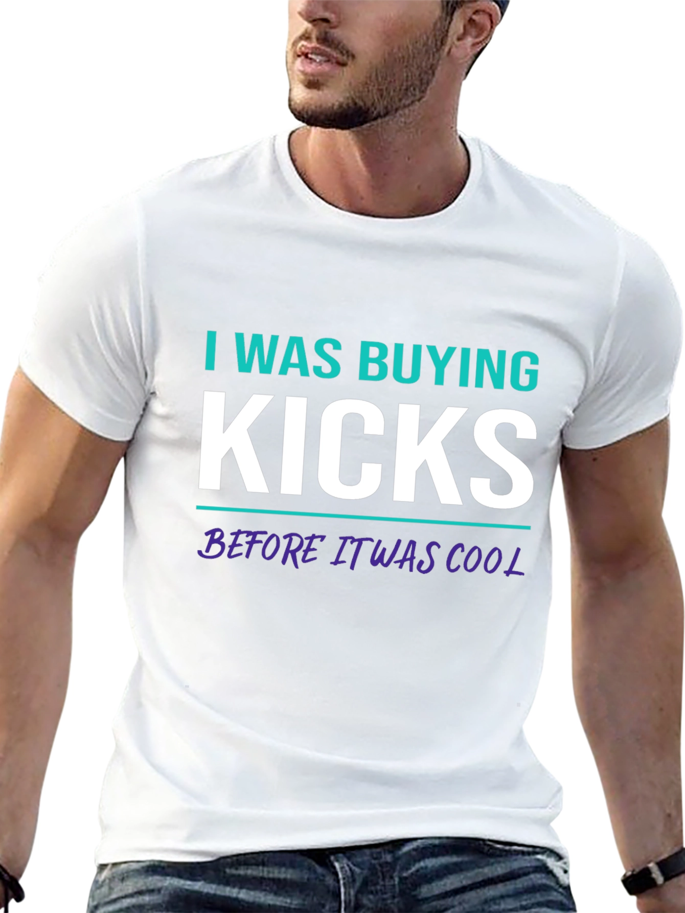 I Was Buying Kicks T-Shirt - Cool Sneakerhead Apparel