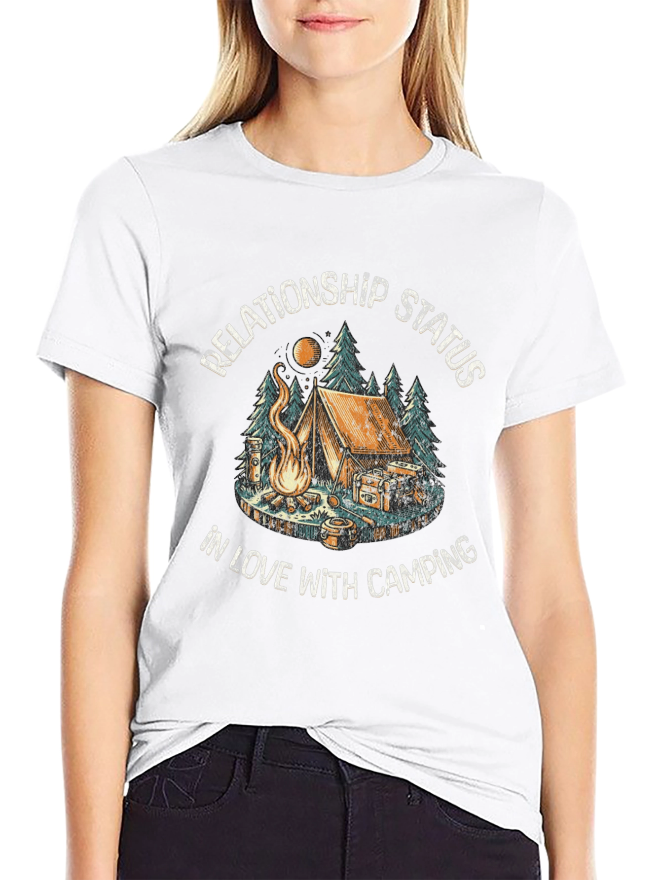 Camping Lover Black T-Shirt