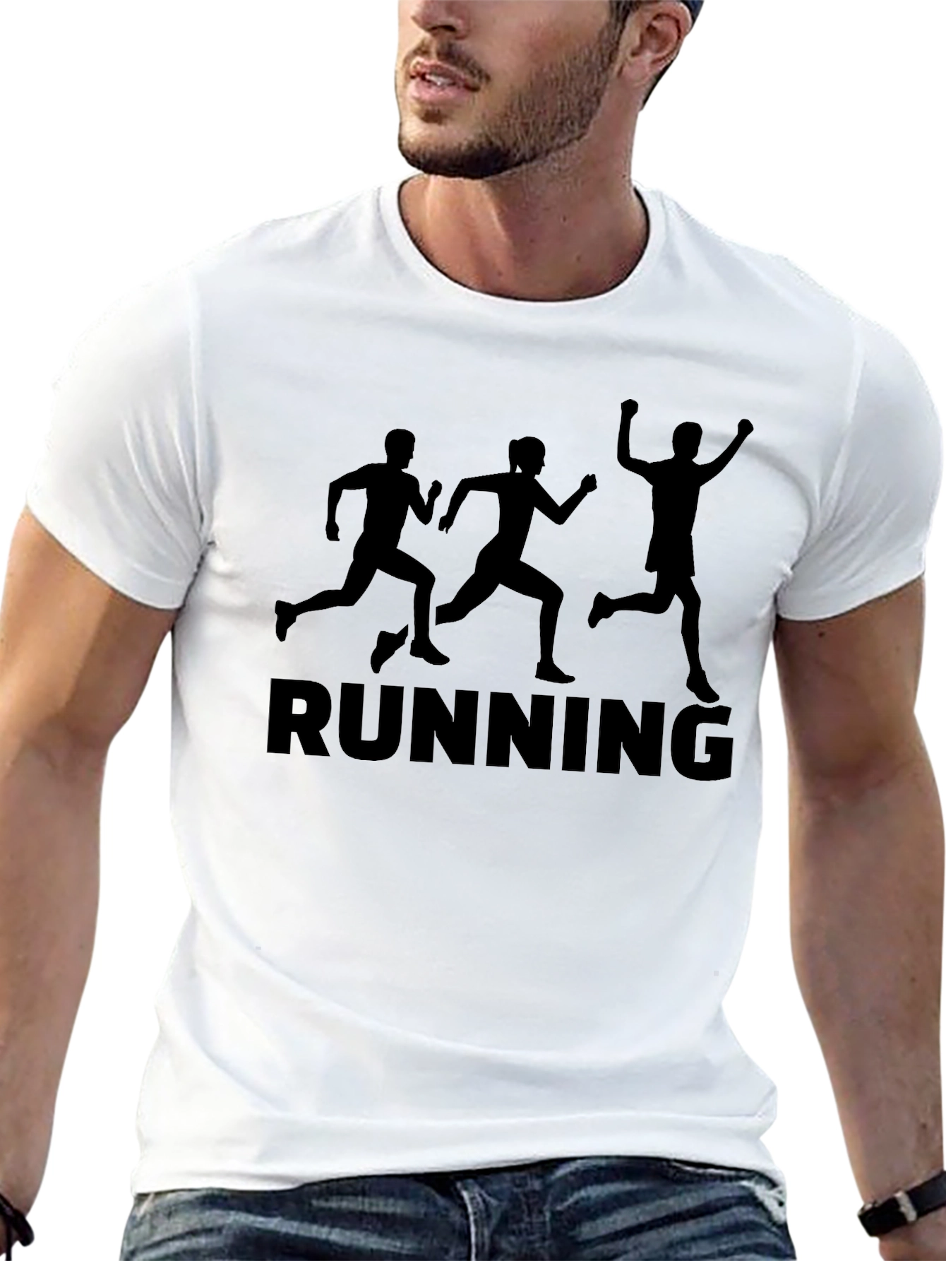 Running T-Shirt Black Activewear Tee