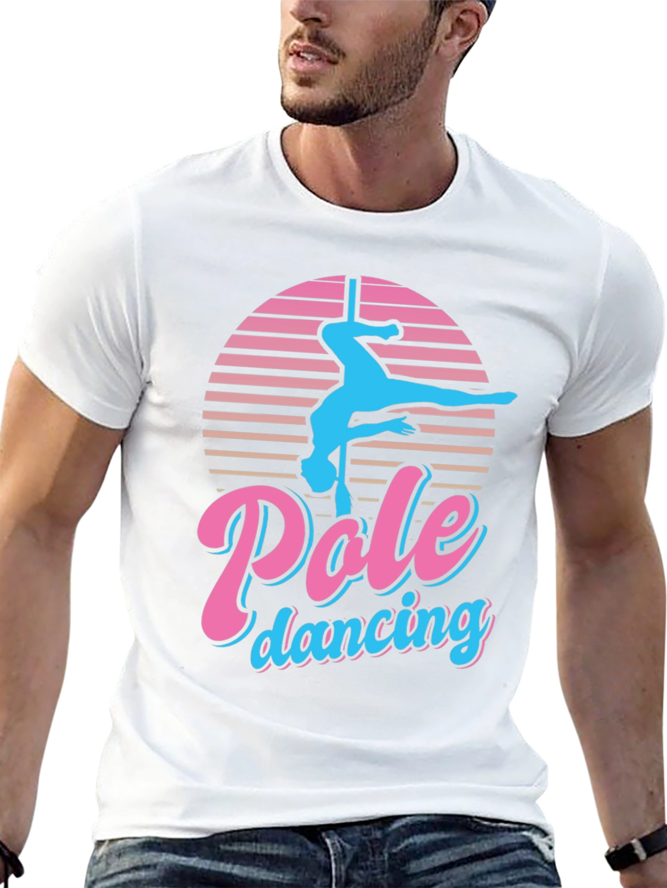 Pole Dancing Retro Graphic T-Shirt