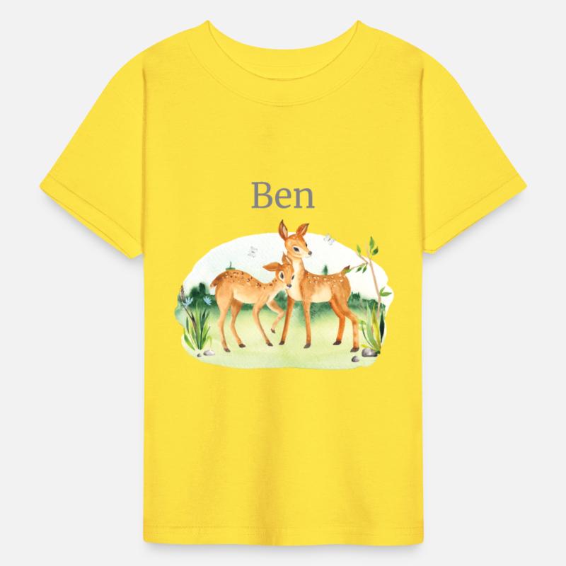 Waldtier Deer Flowers Name Ben