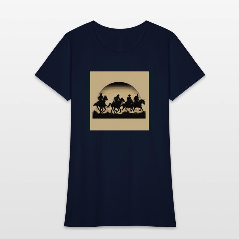 Western Sunset Silhouette