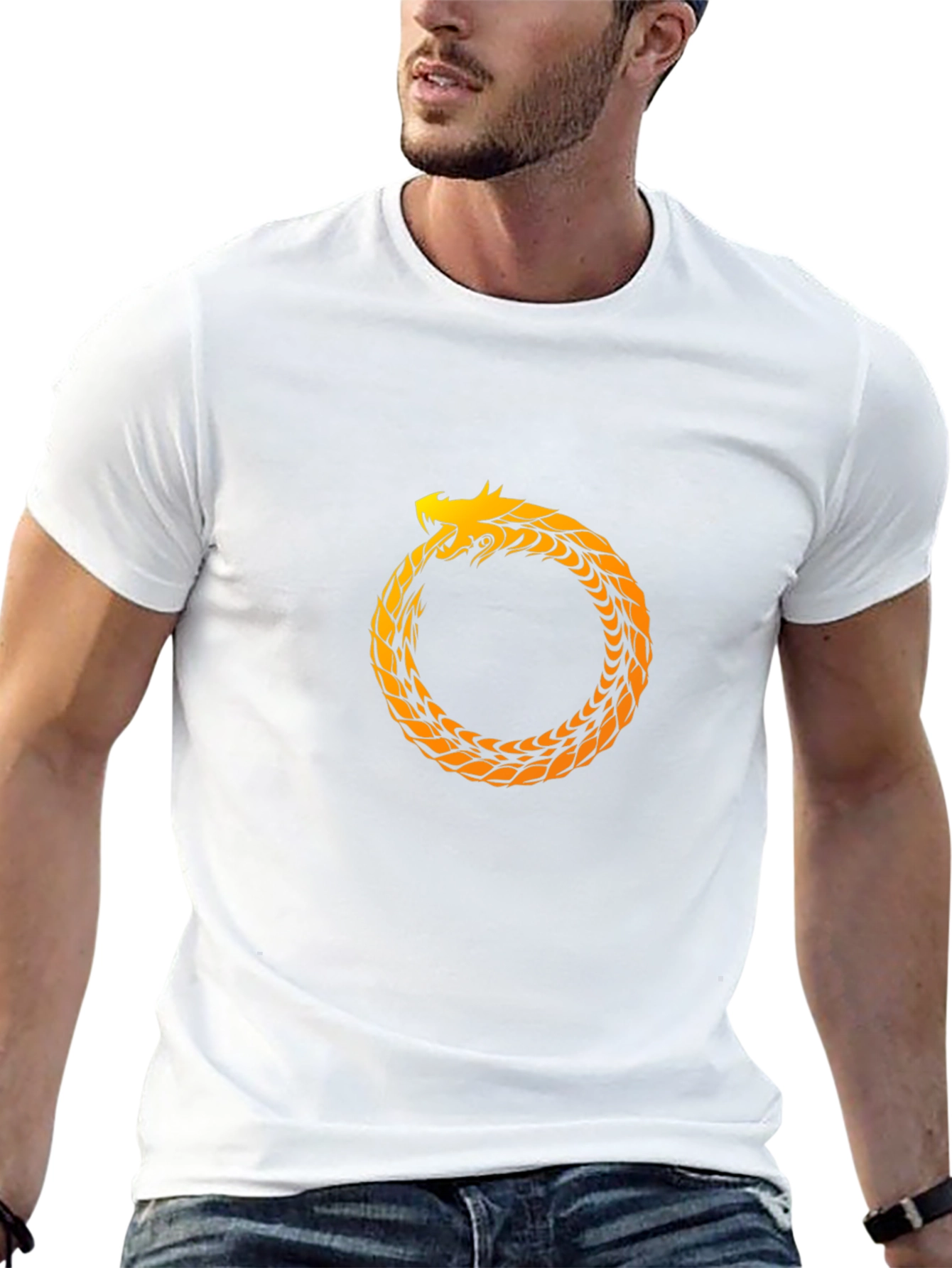 Ouroboros Serpent T-Shirt - Black