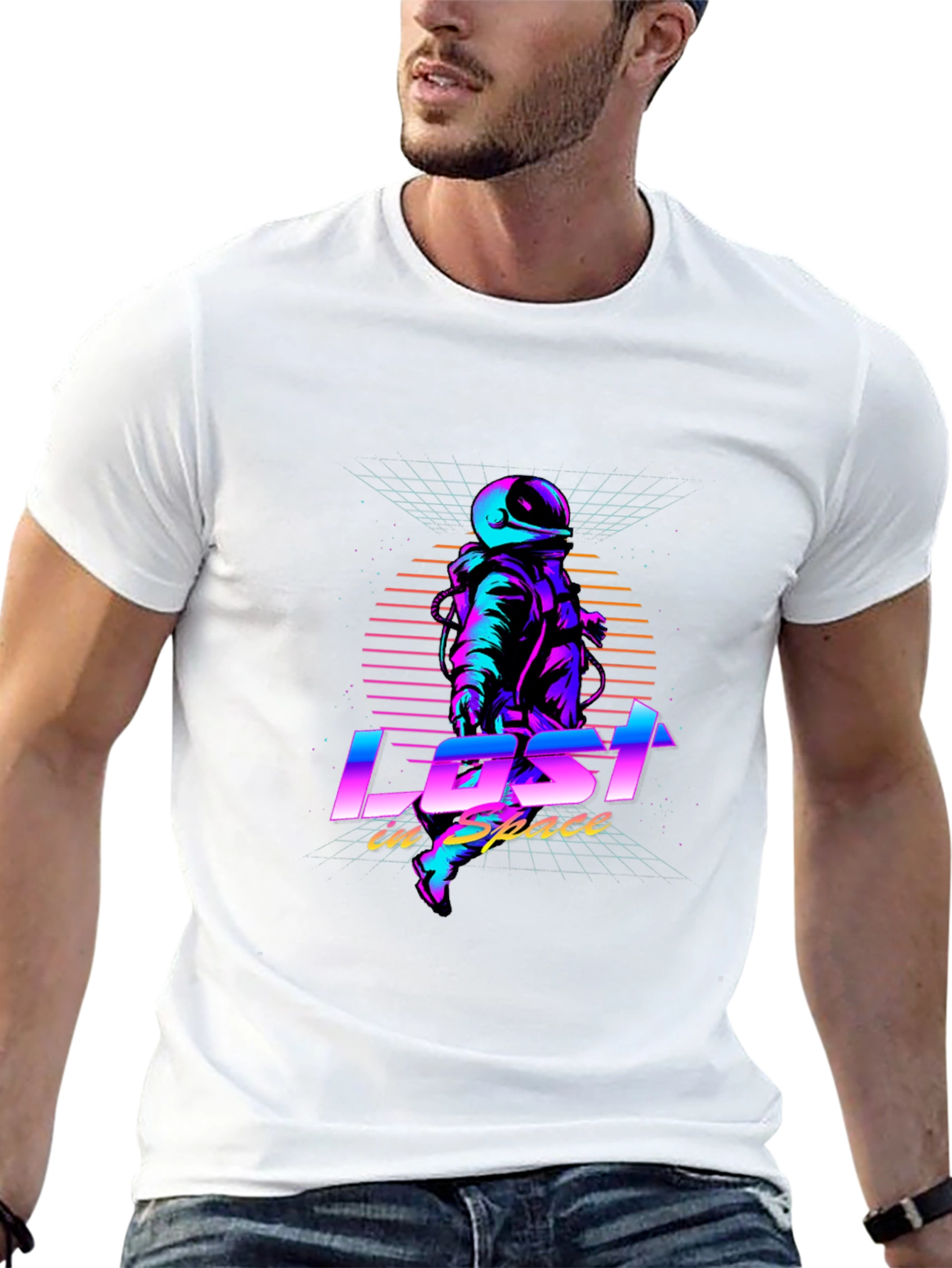Lost in Space T-Shirt - Retro Astronaut Design