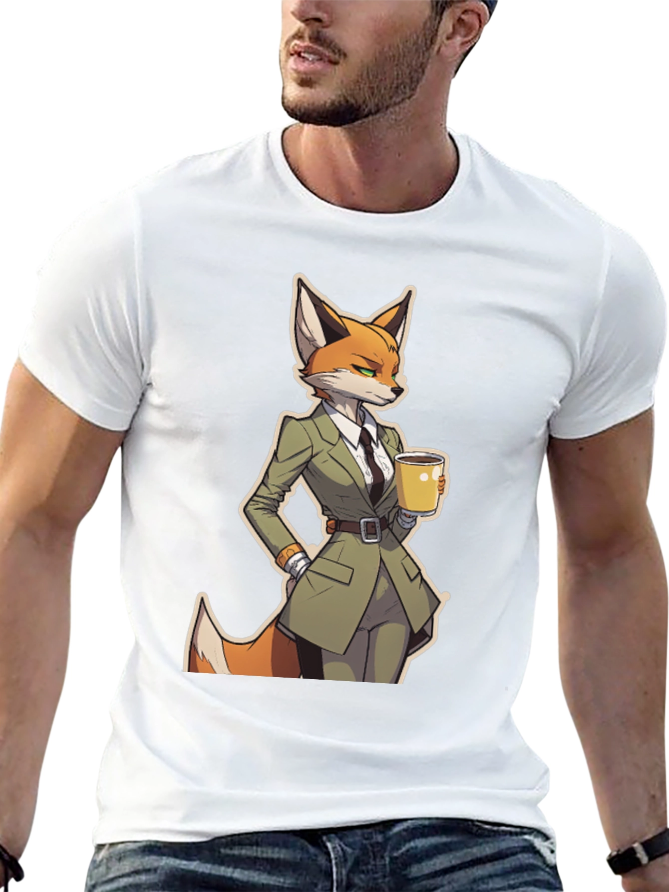 Fox in Suit Graphic Tee