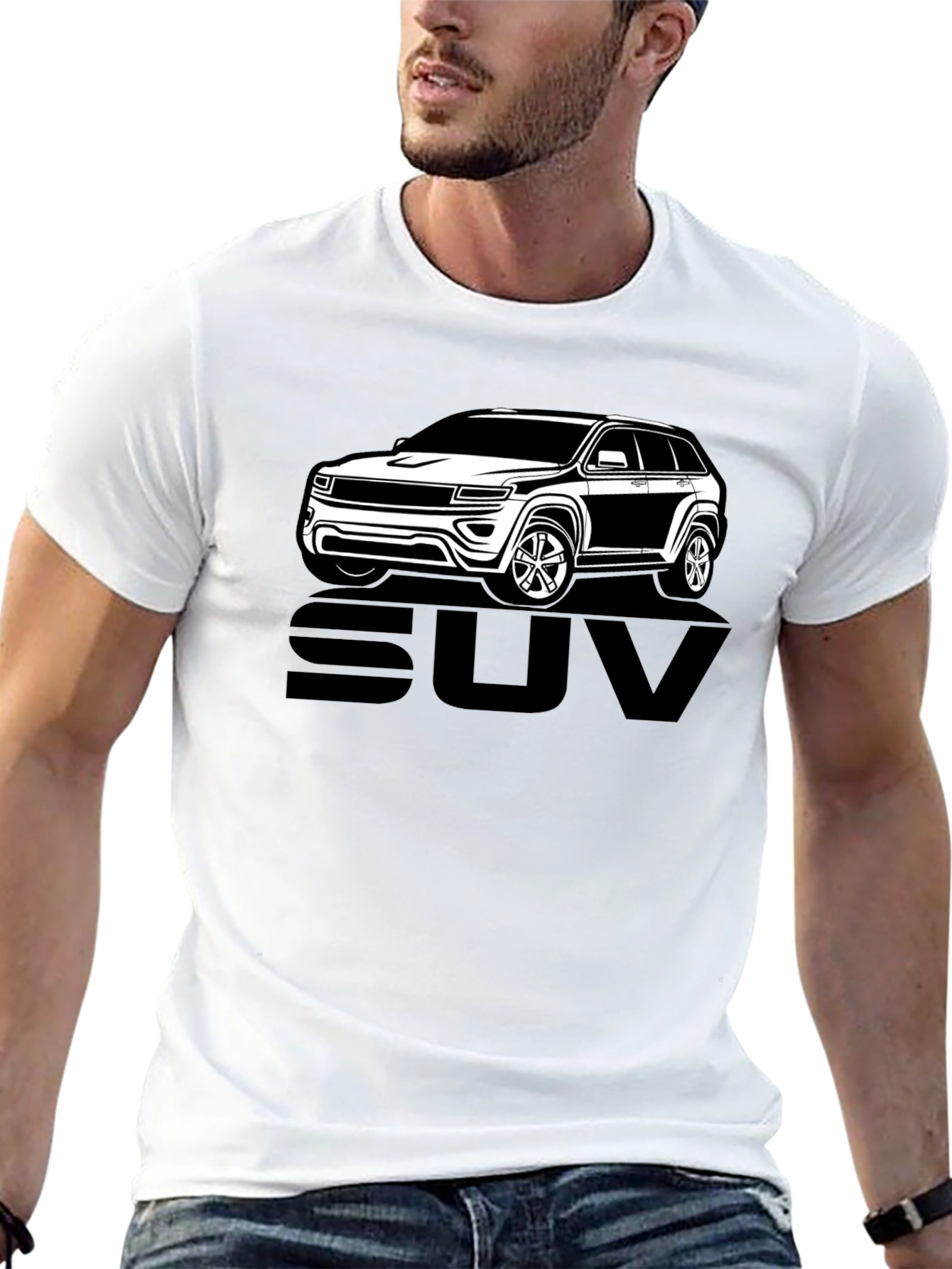 SUV Graphic Tee - Black Unisex T-Shirt