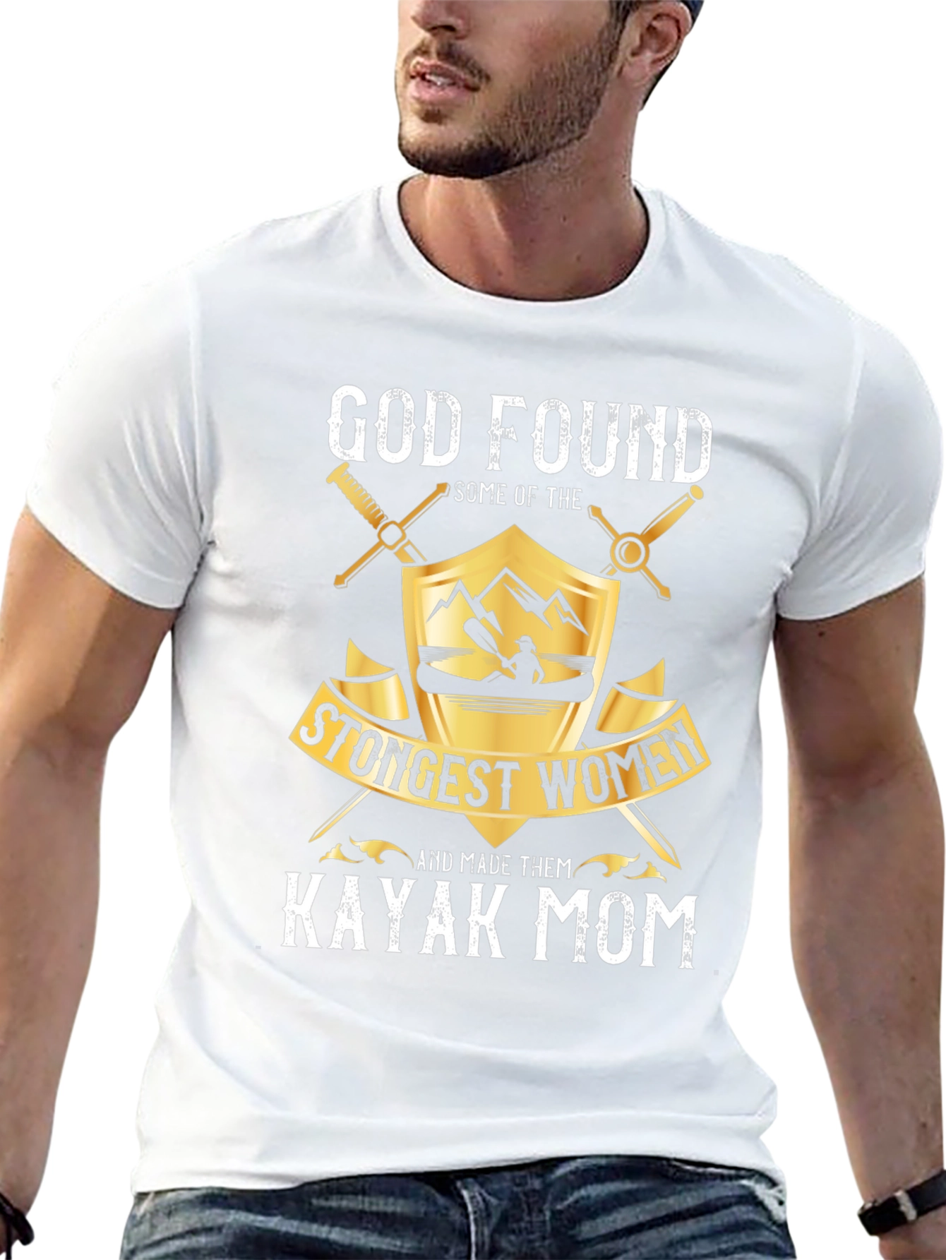 Kayak Mom Graphic T-Shirt - Strongest Women