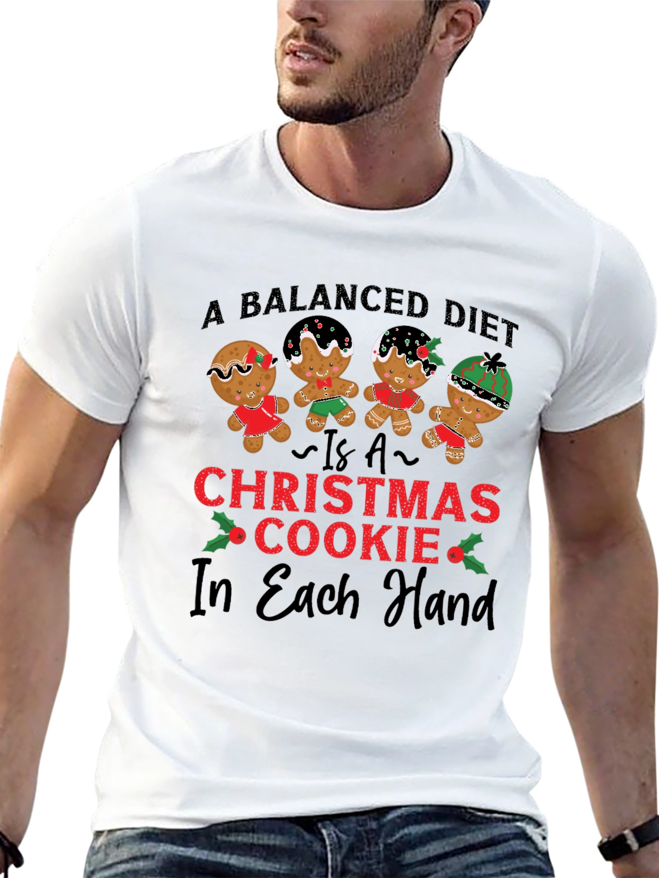 Christmas Cookie Balanced Diet T-Shirt
