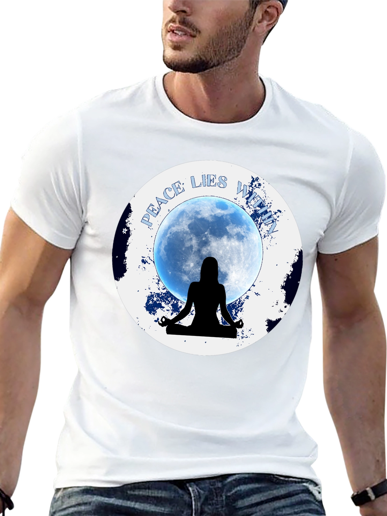 Peace Within Meditation T-Shirt - Black