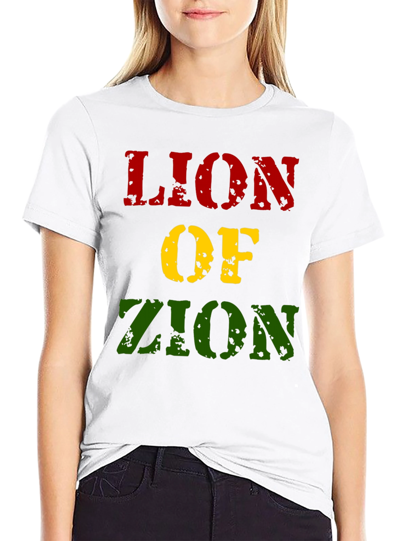 Lion of Zion Graphic T-Shirt - Rastafarian Style