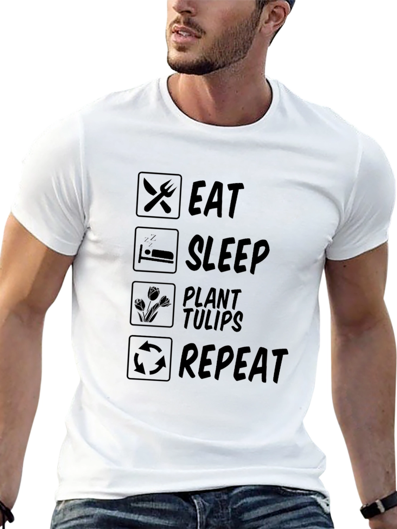 Eat Sleep Plant Tulips Repeat T-Shirt