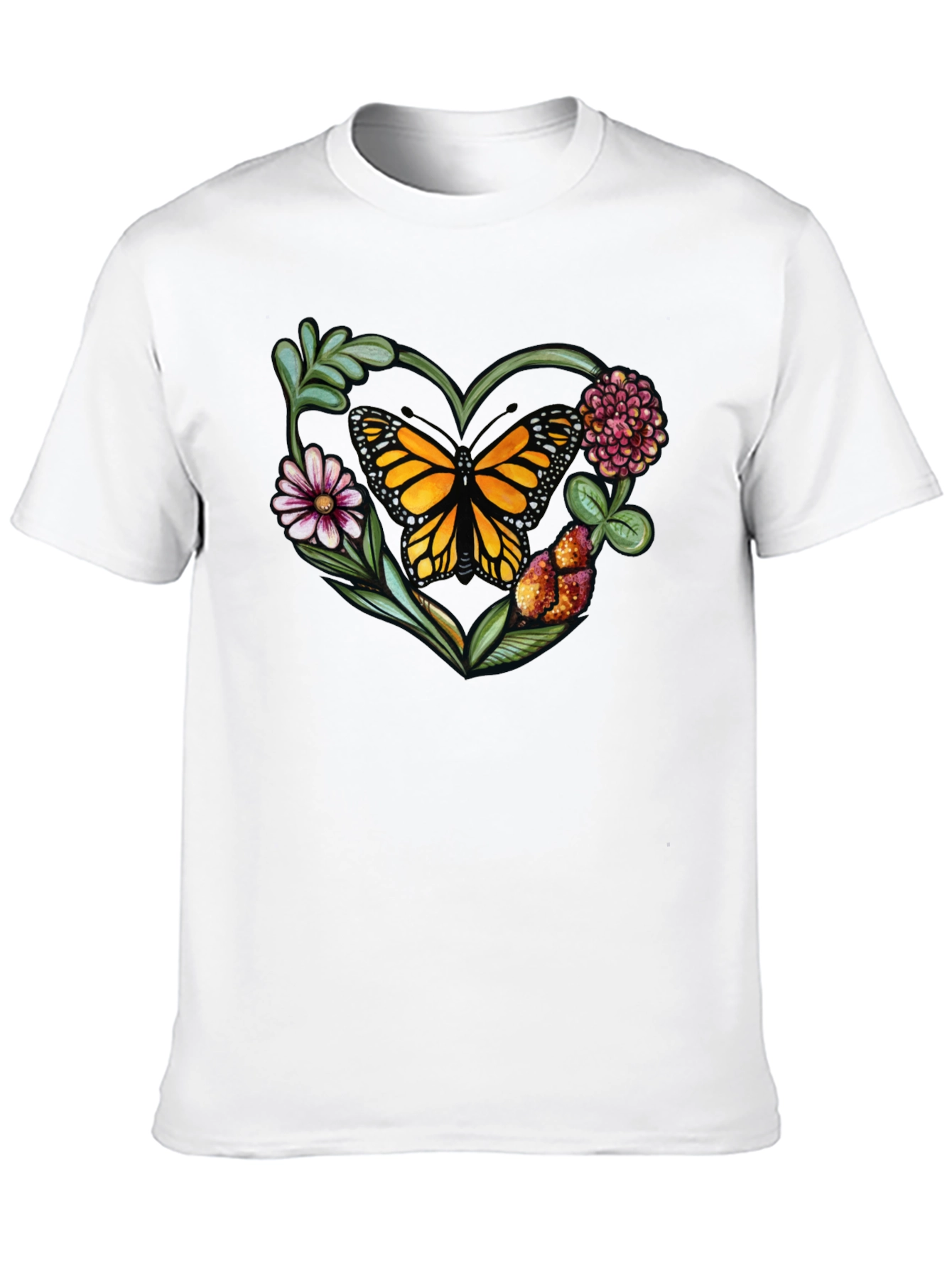 Butterfly Heart Graphic T-Shirt