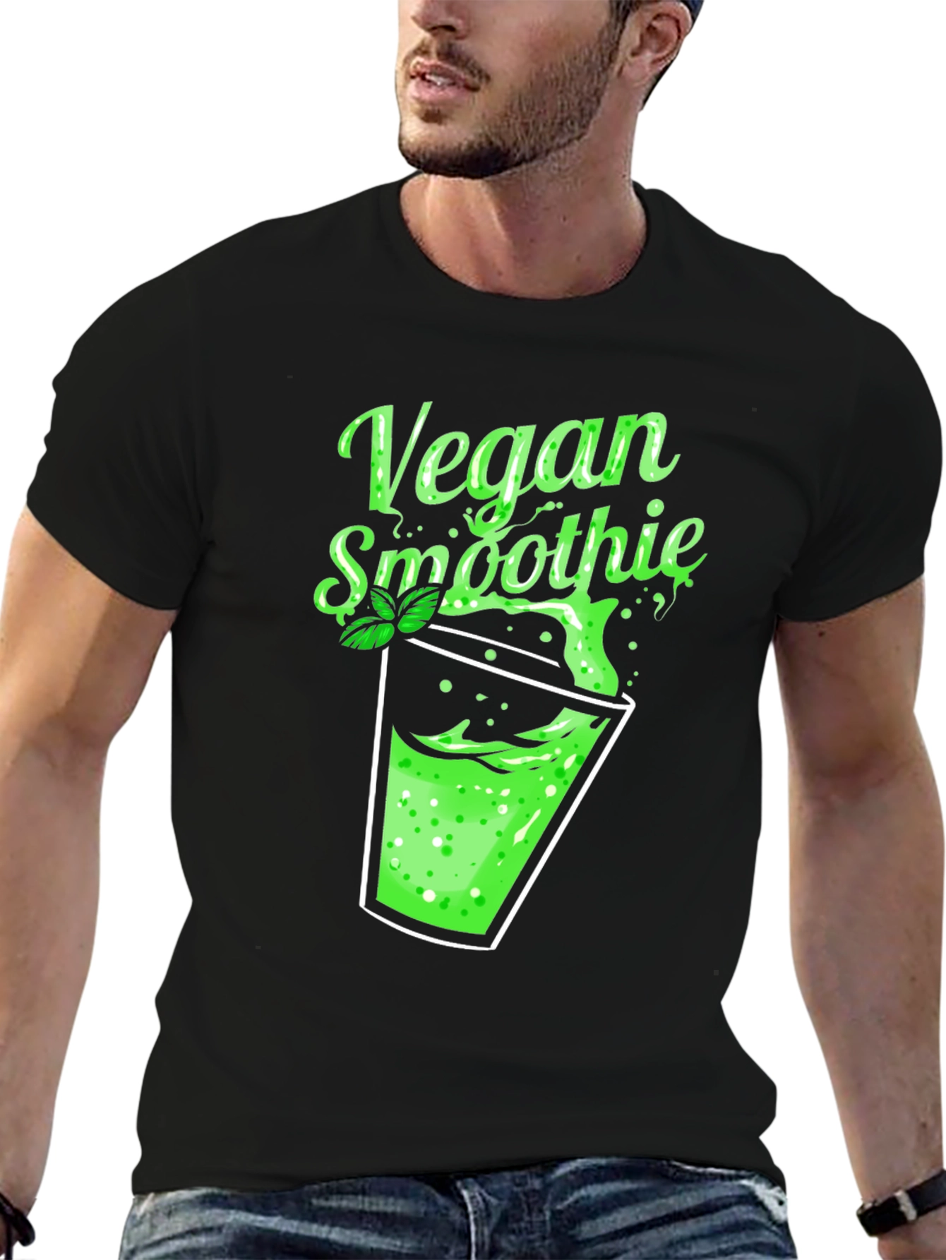 Vegan Smoothie Graphic Tee - Cool & Casual
