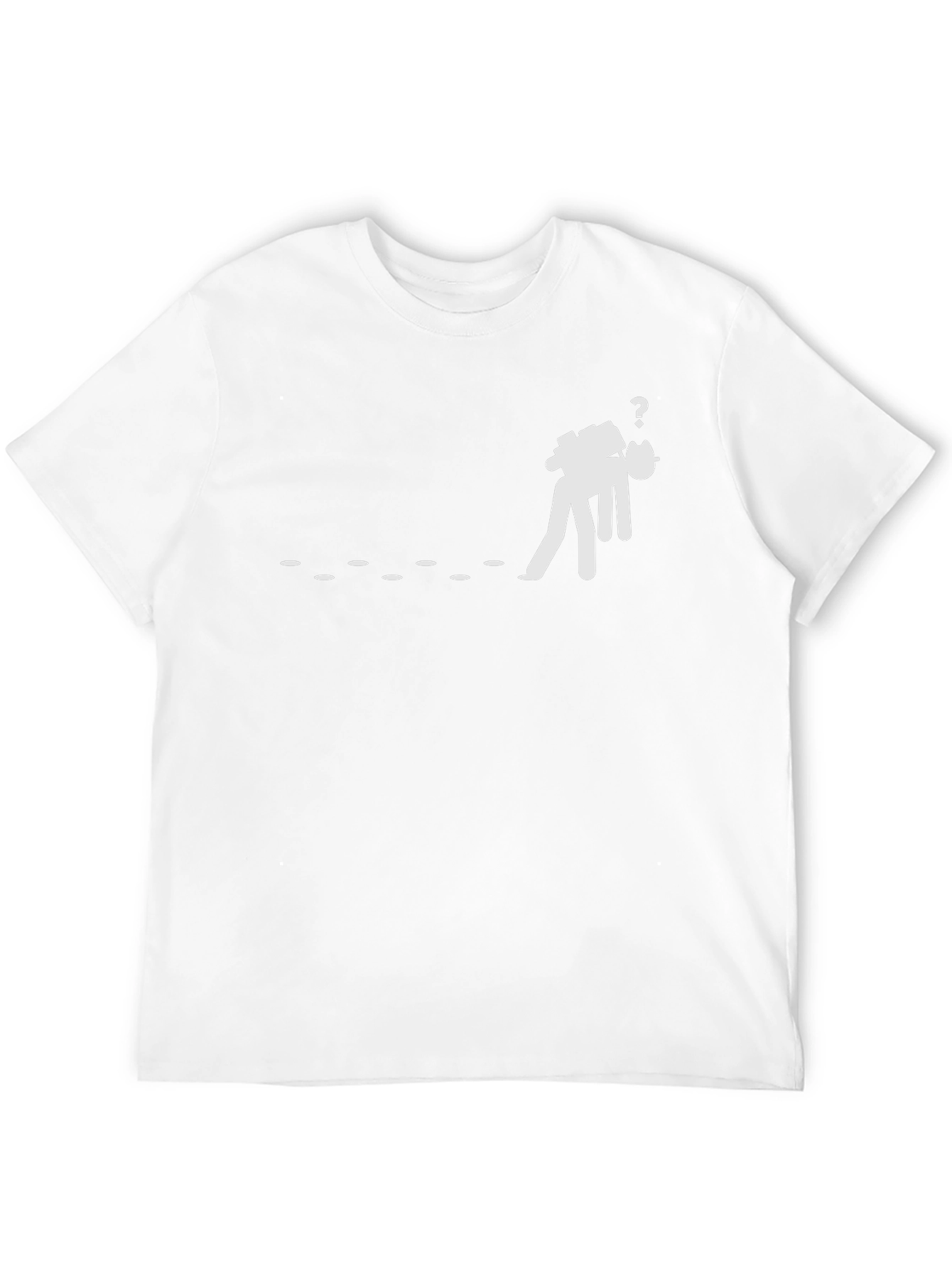 Lost Hiker Graphic Tee - Black Cotton T-Shirt