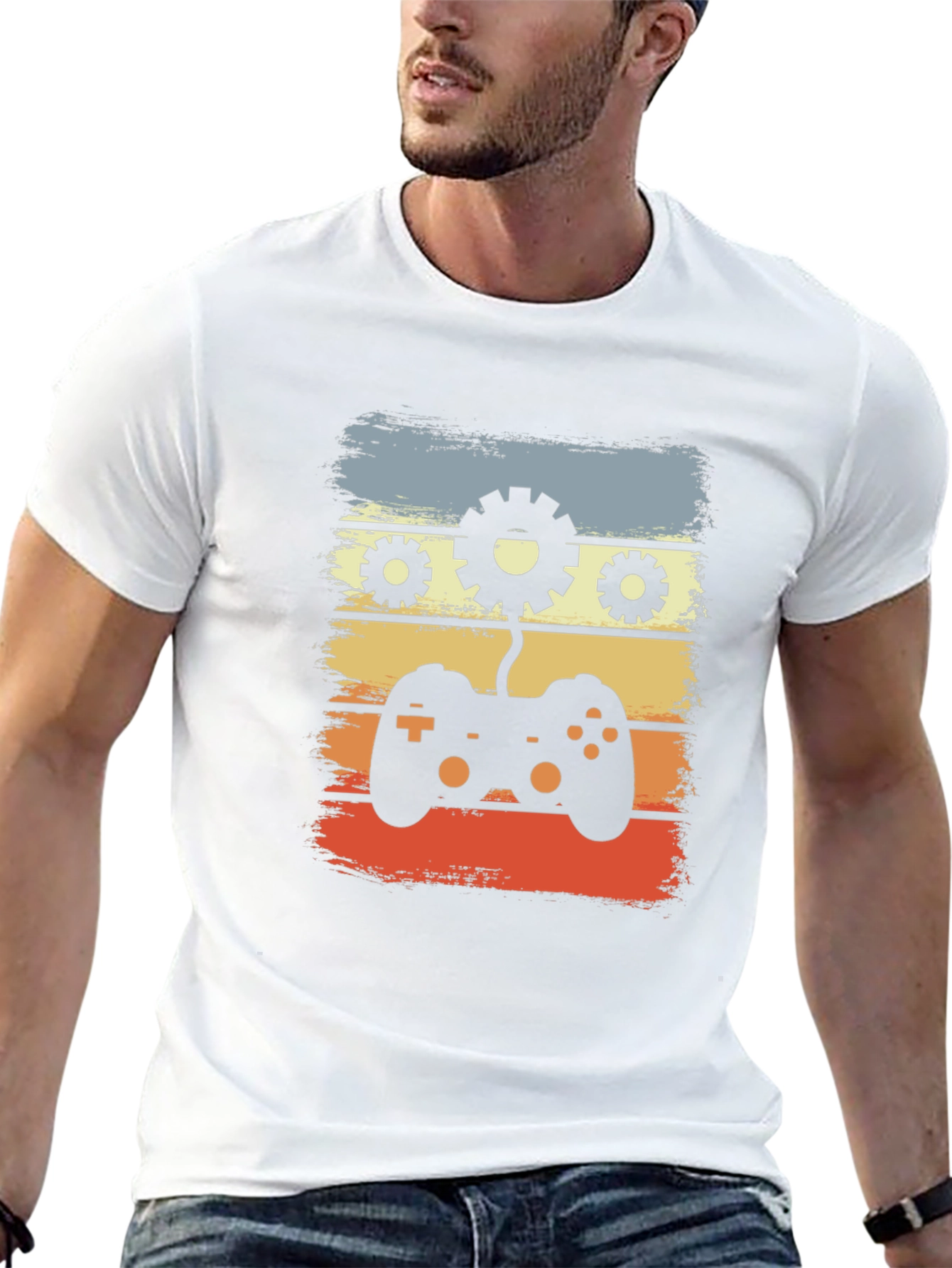 Retro Gamer T-Shirt - Gear Controller Design