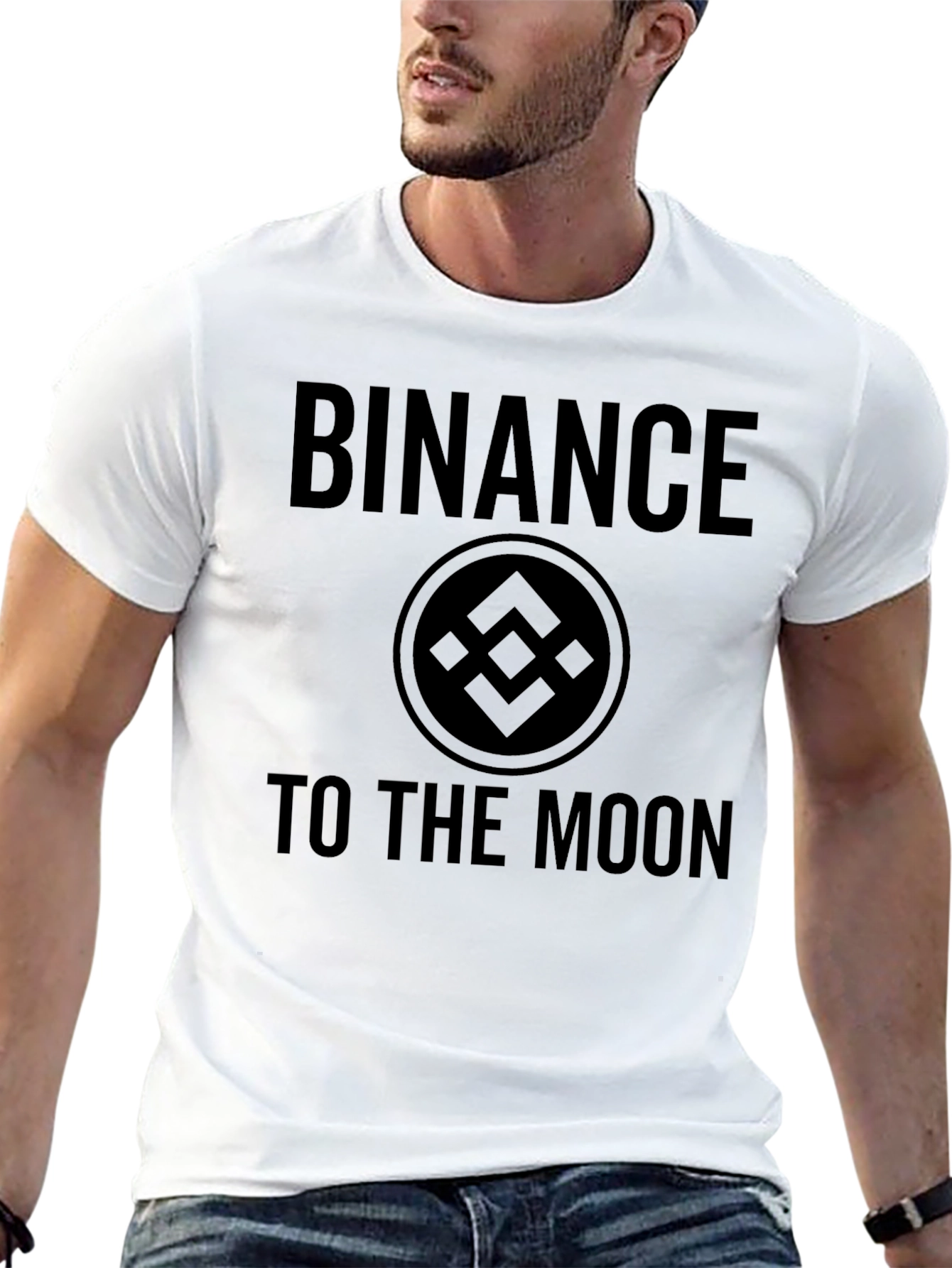 Binance Crypto To The Moon Graphic T-Shirt