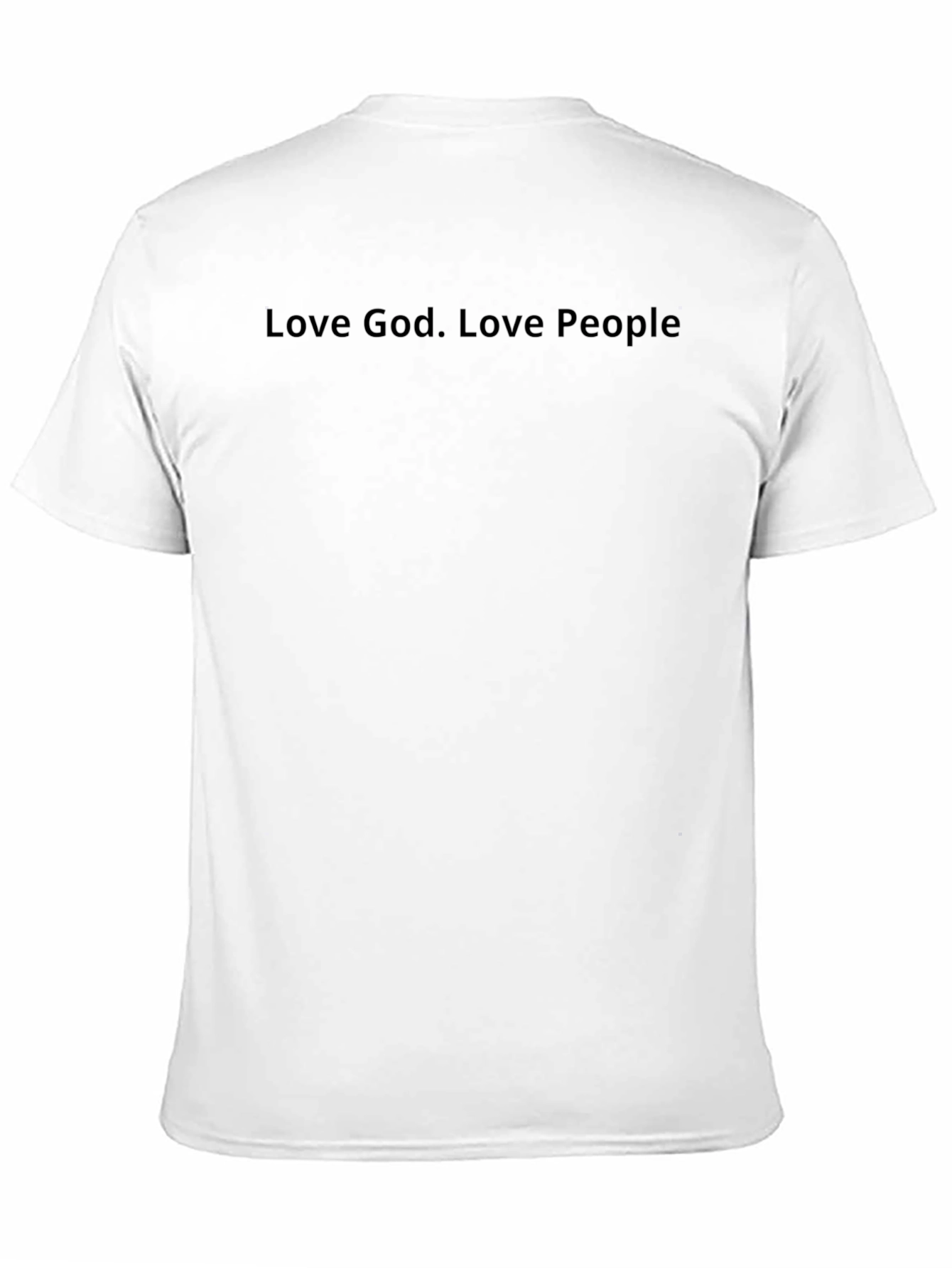 Love God Love People Black T-Shirt