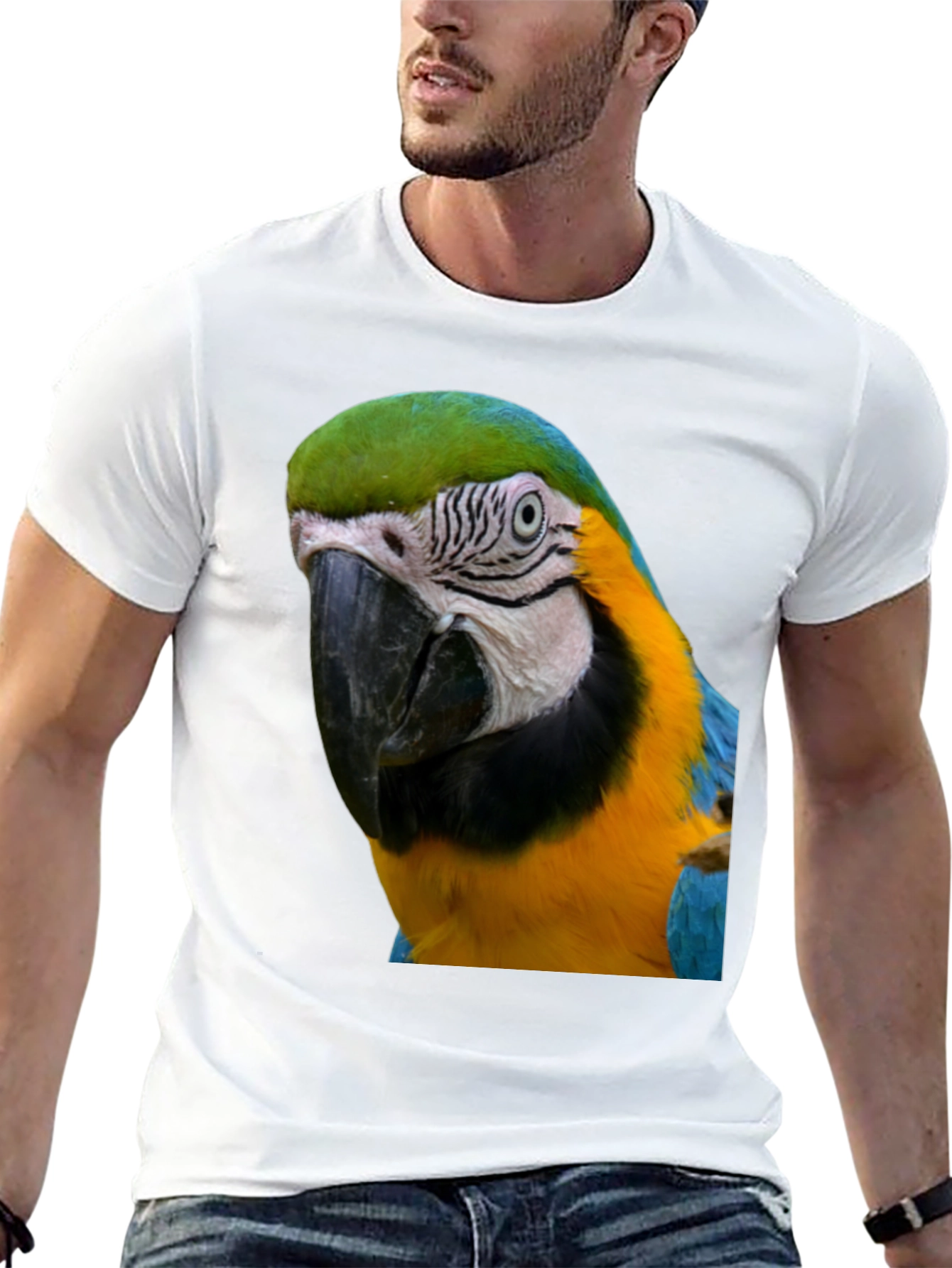 Parrot Graphic T-Shirt - Unique Bird Design