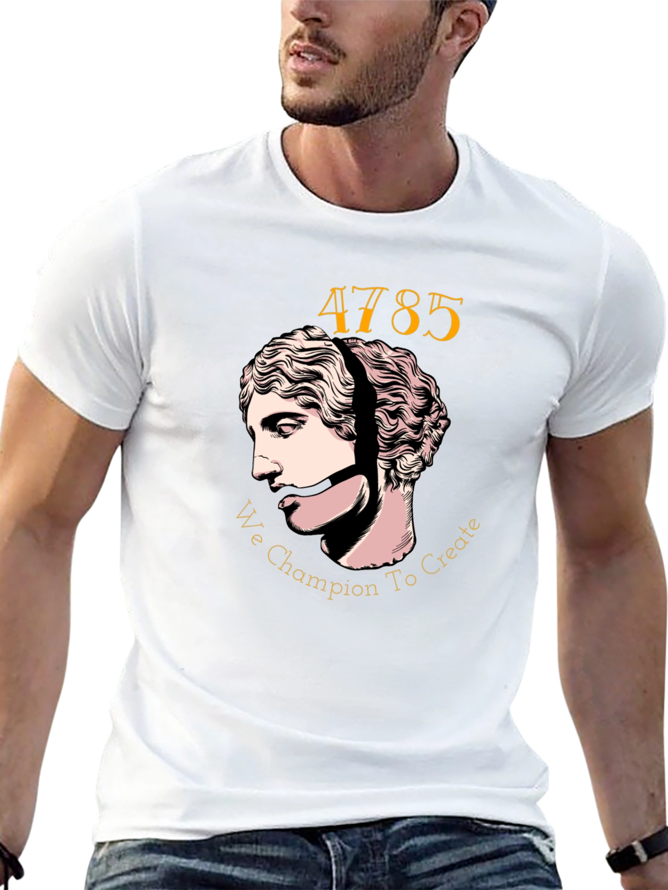 Artistic Graphic Tee - We Champion to Create Design