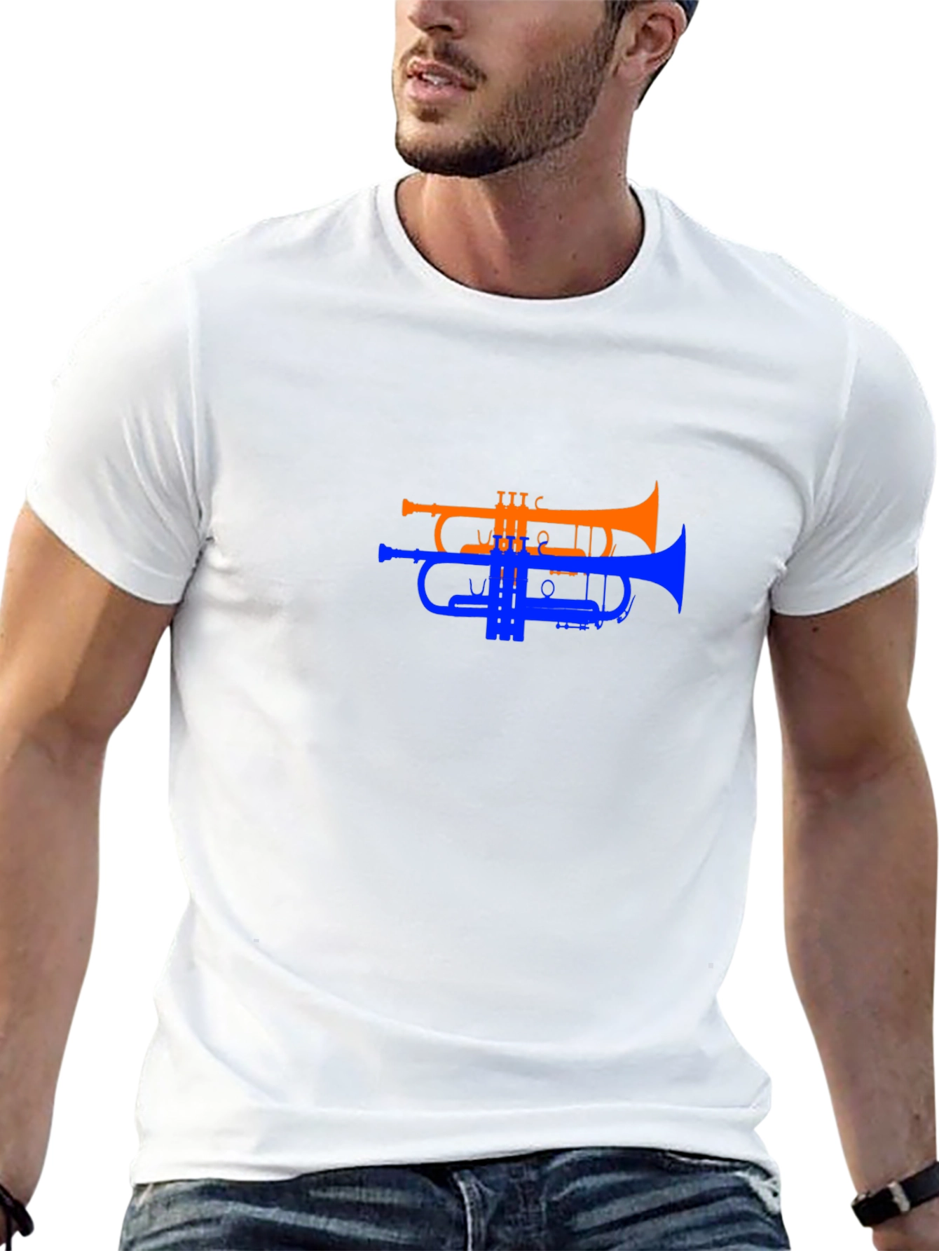 Music Lovers Trumpet Graphic Tee