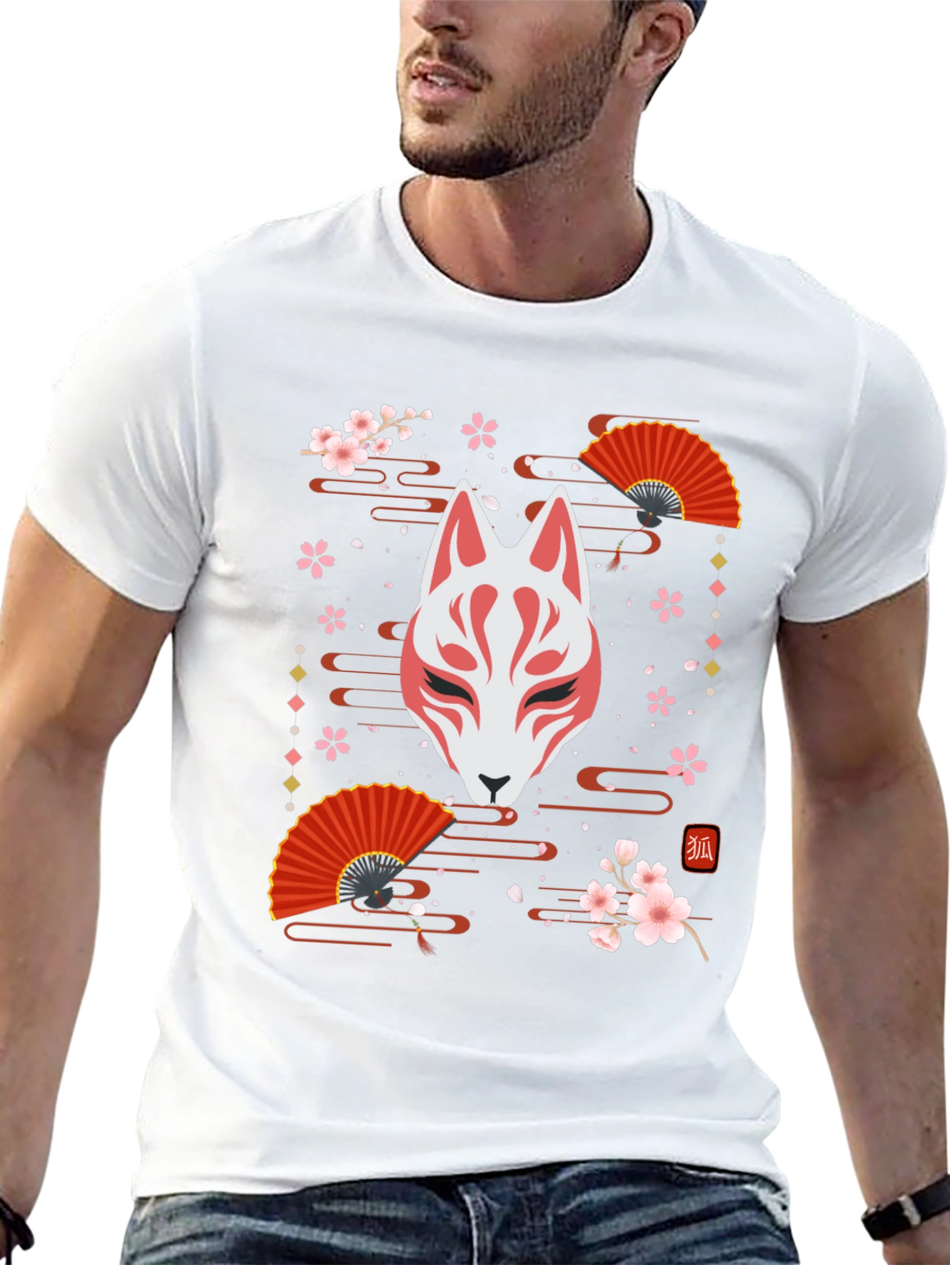 Japanese Kitsune Mask T-Shirt
