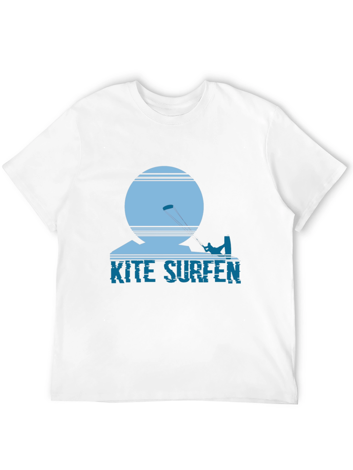 Kite Surfing Graphic Tee - Black