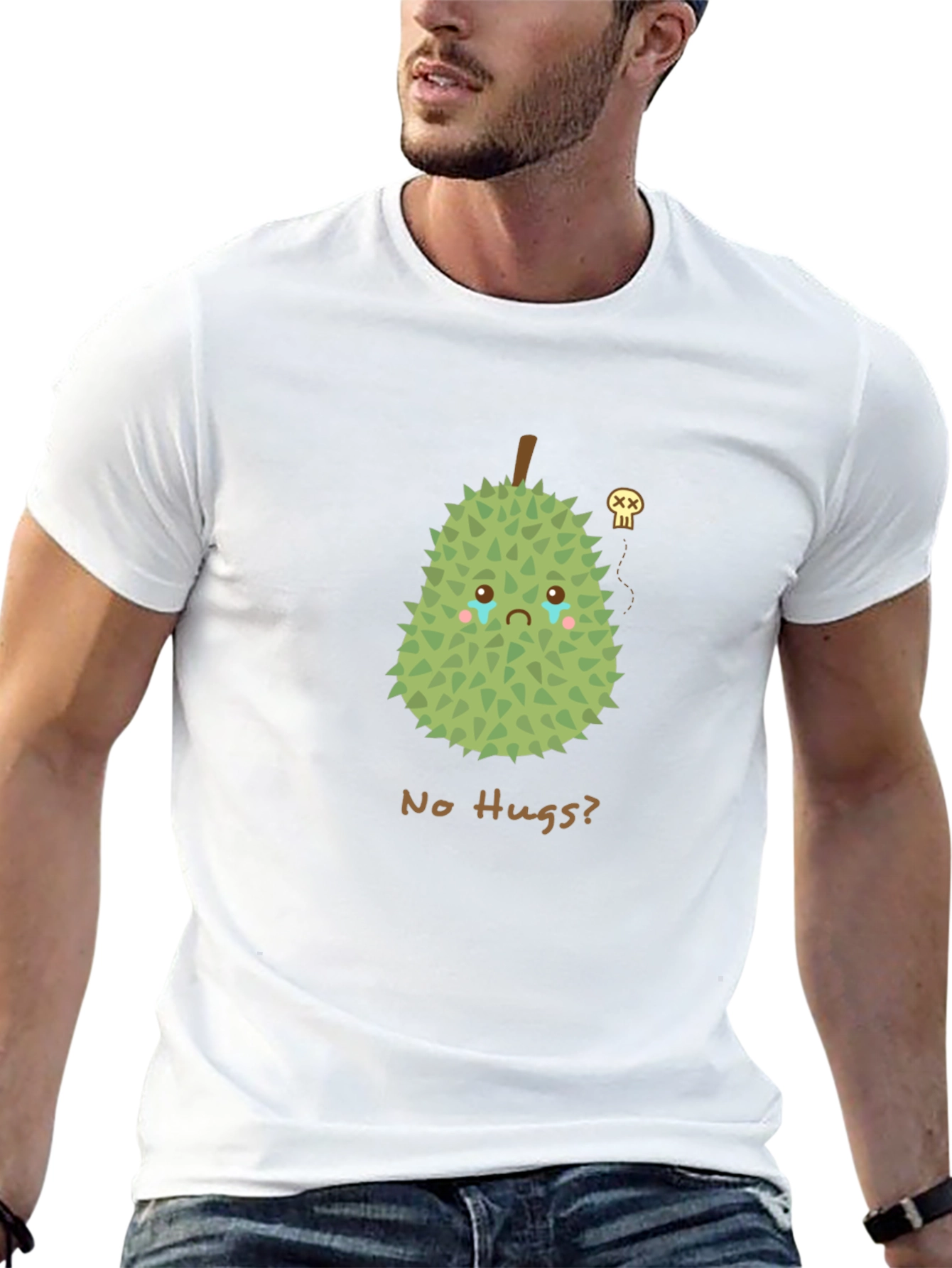 Sad Durian T-Shirt - No Hugs Allowed!
