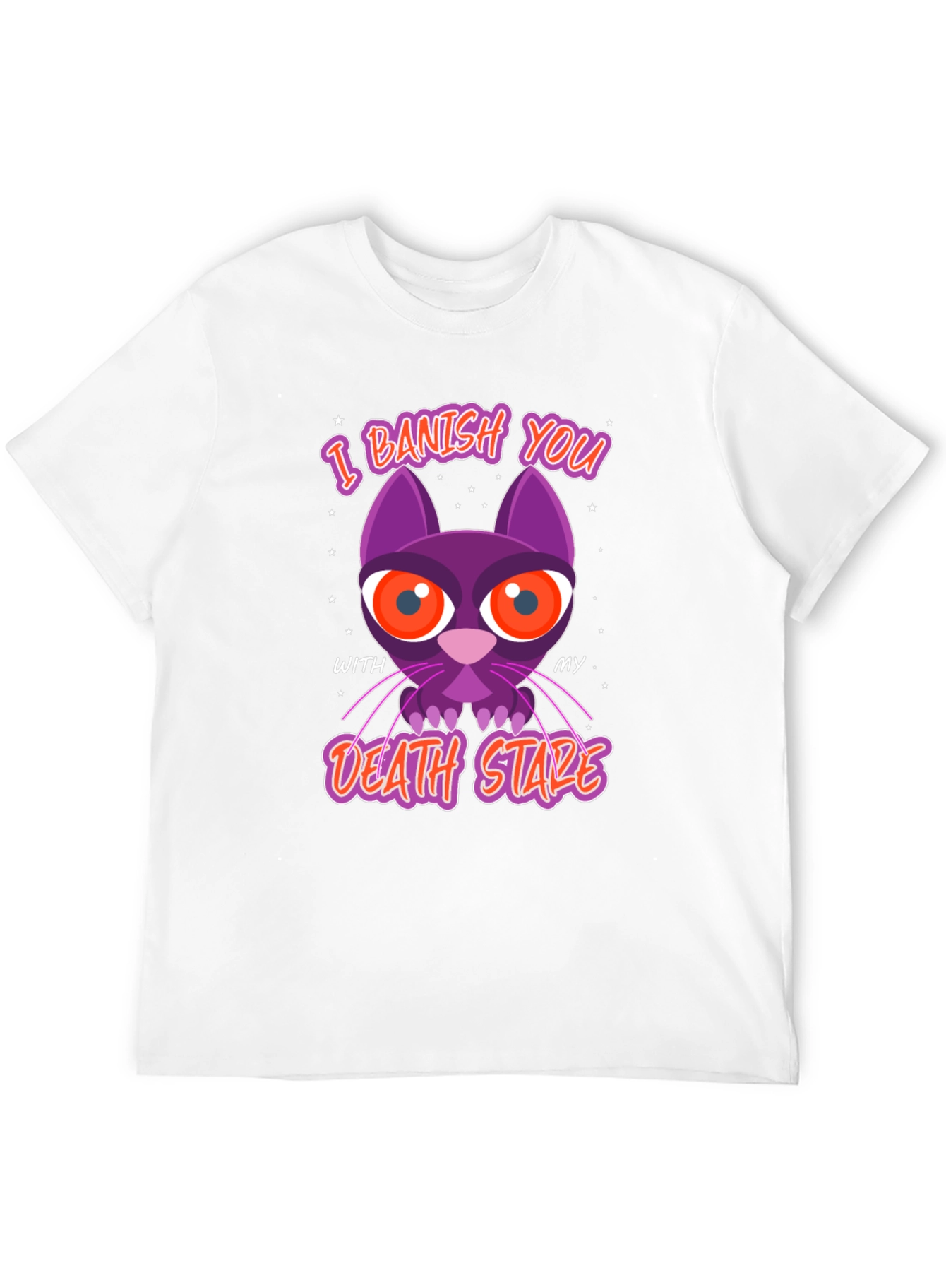 I Banish You T-Shirt - Death Stare Cat