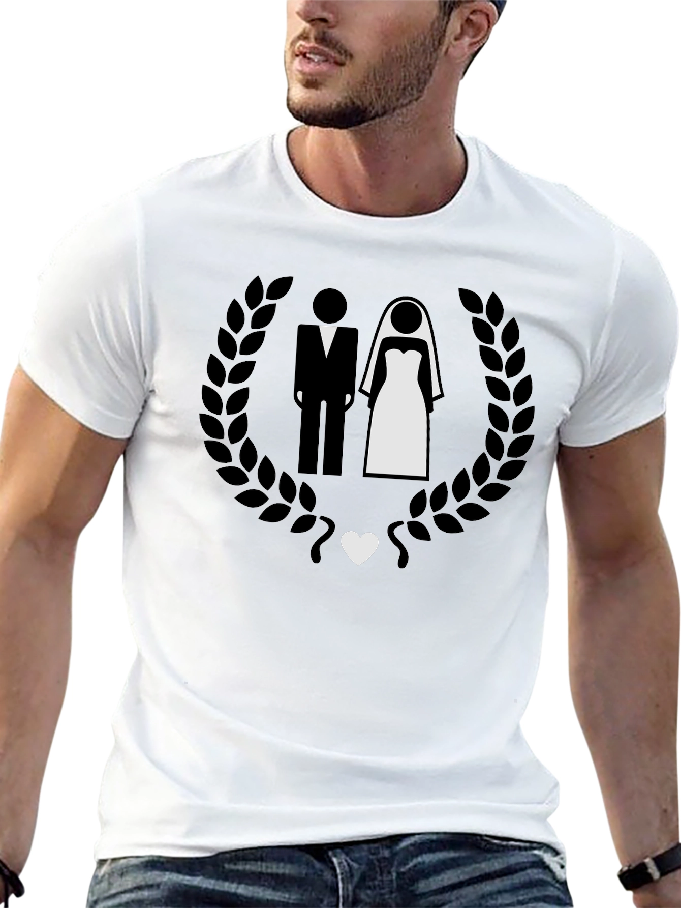 Wedding Couple T-Shirt - Bride & Groom Graphic Tee