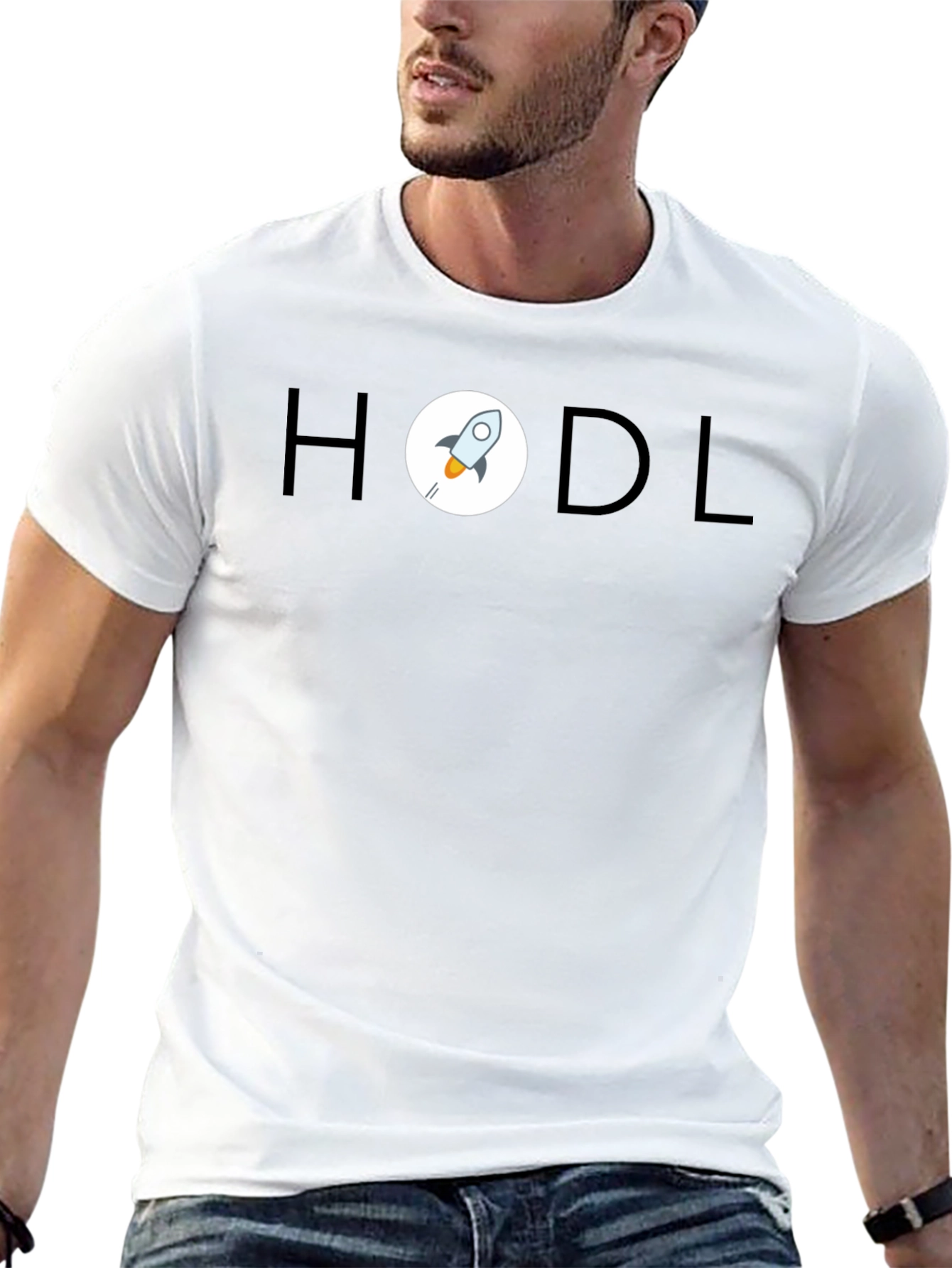 HODL Rocket T-Shirt - Crypto Investor Apparel