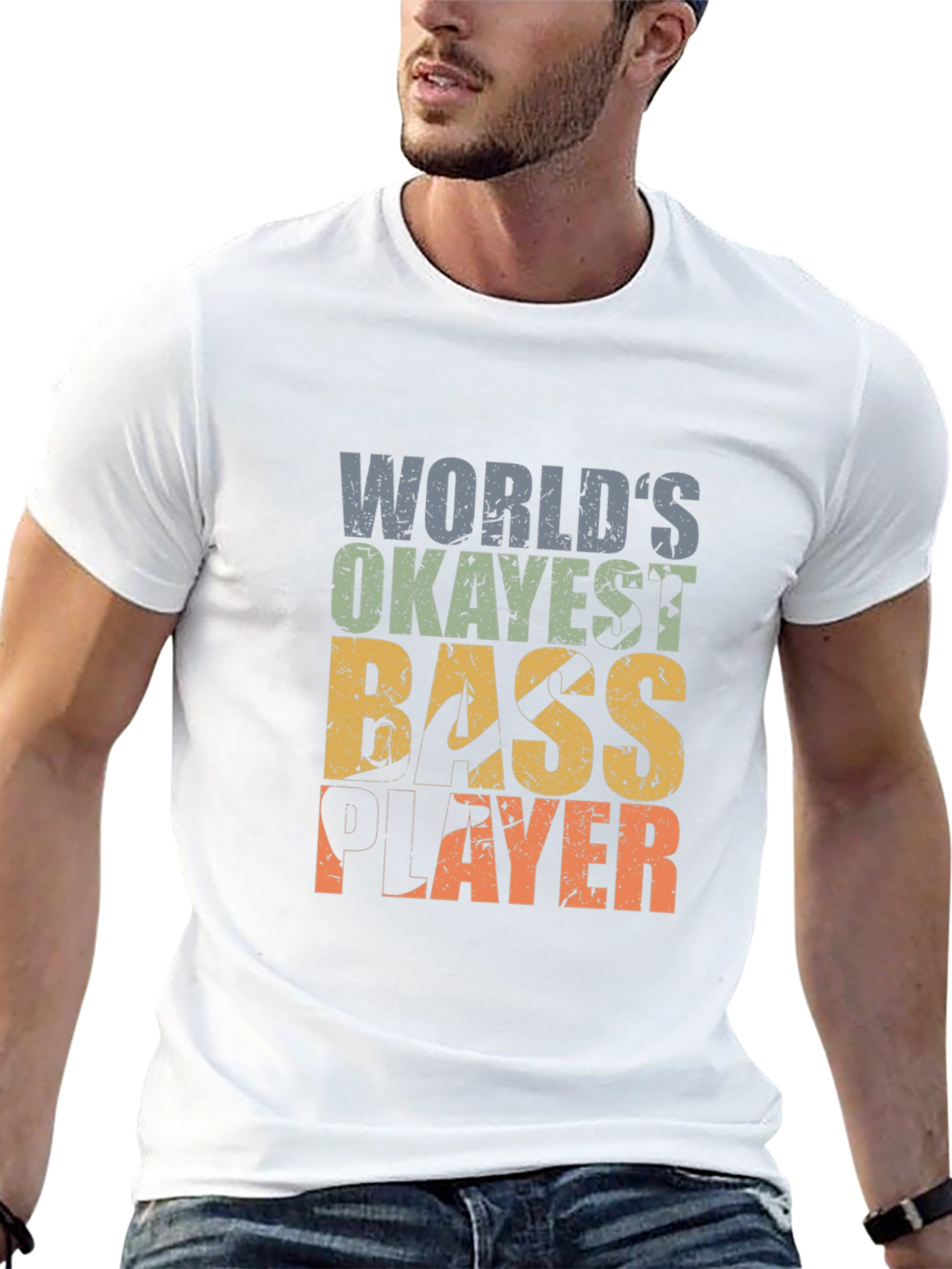 Okayest Bass Player Graphic T-Shirt