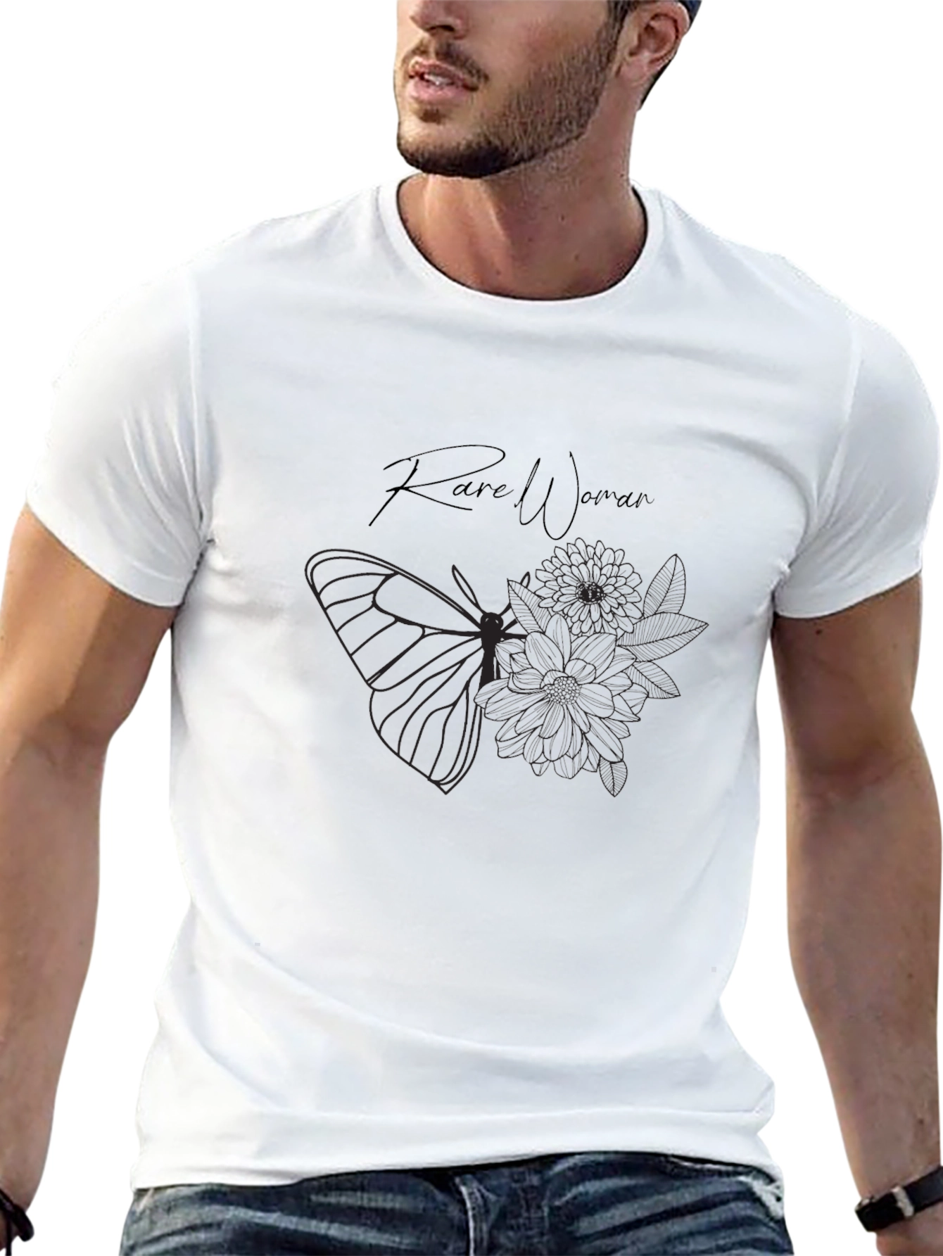 Rare Woman Graphic Tee - Black